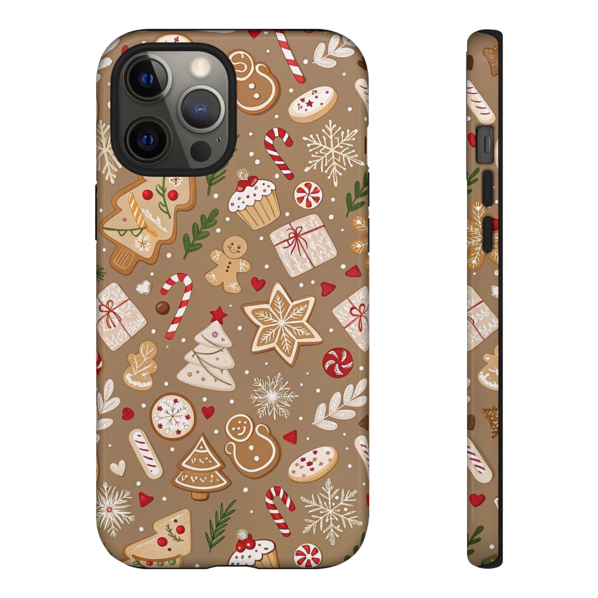Christmas Gingerbread Pattern Tough Phone Case