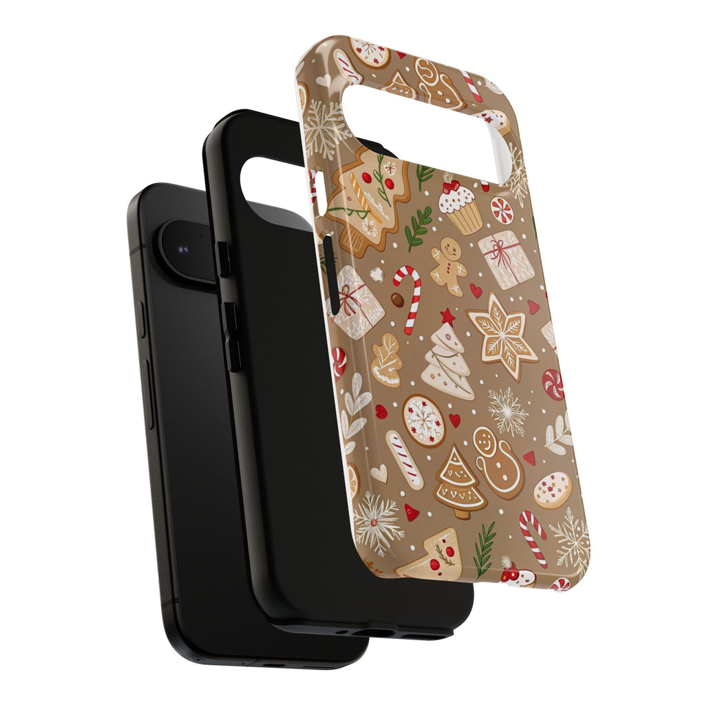 Christmas Gingerbread Pattern Tough Phone Case