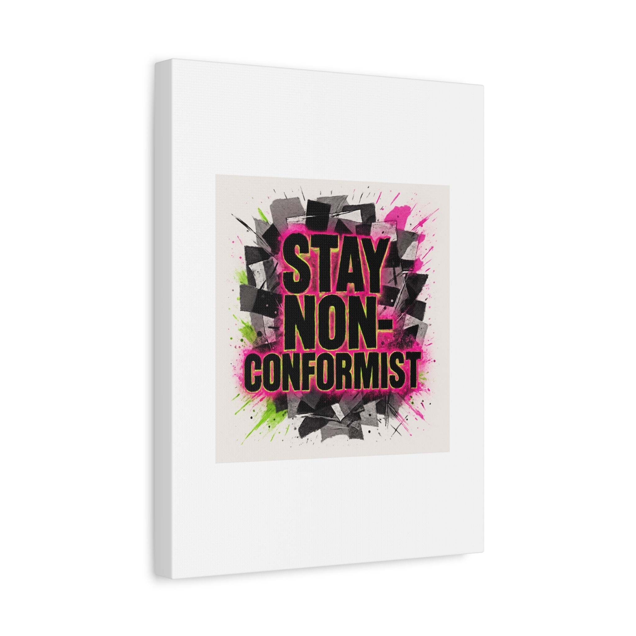 Canvas Wall Art — “Stay Non-Conformist” Street Art Print