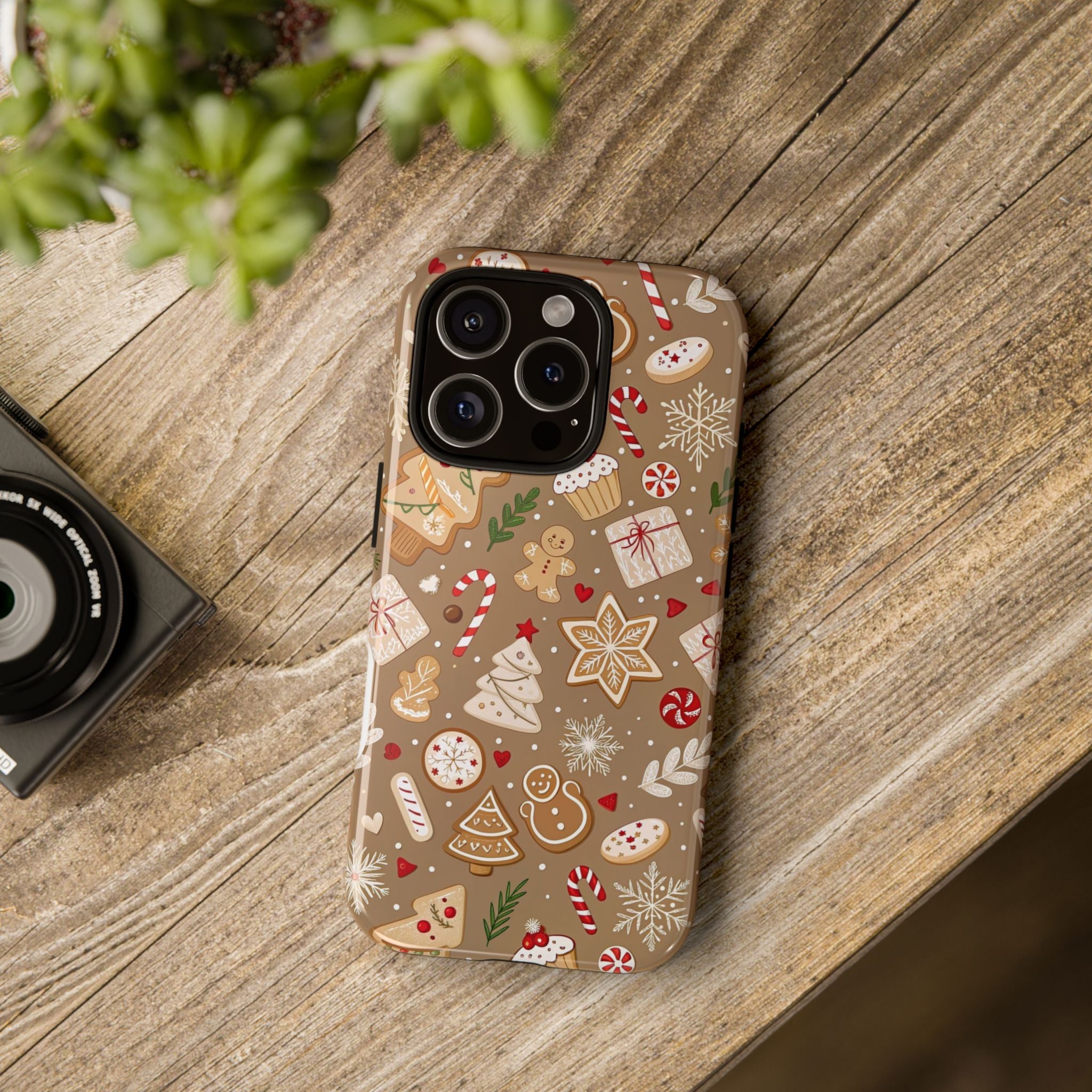 Christmas Gingerbread Pattern Tough Phone Case