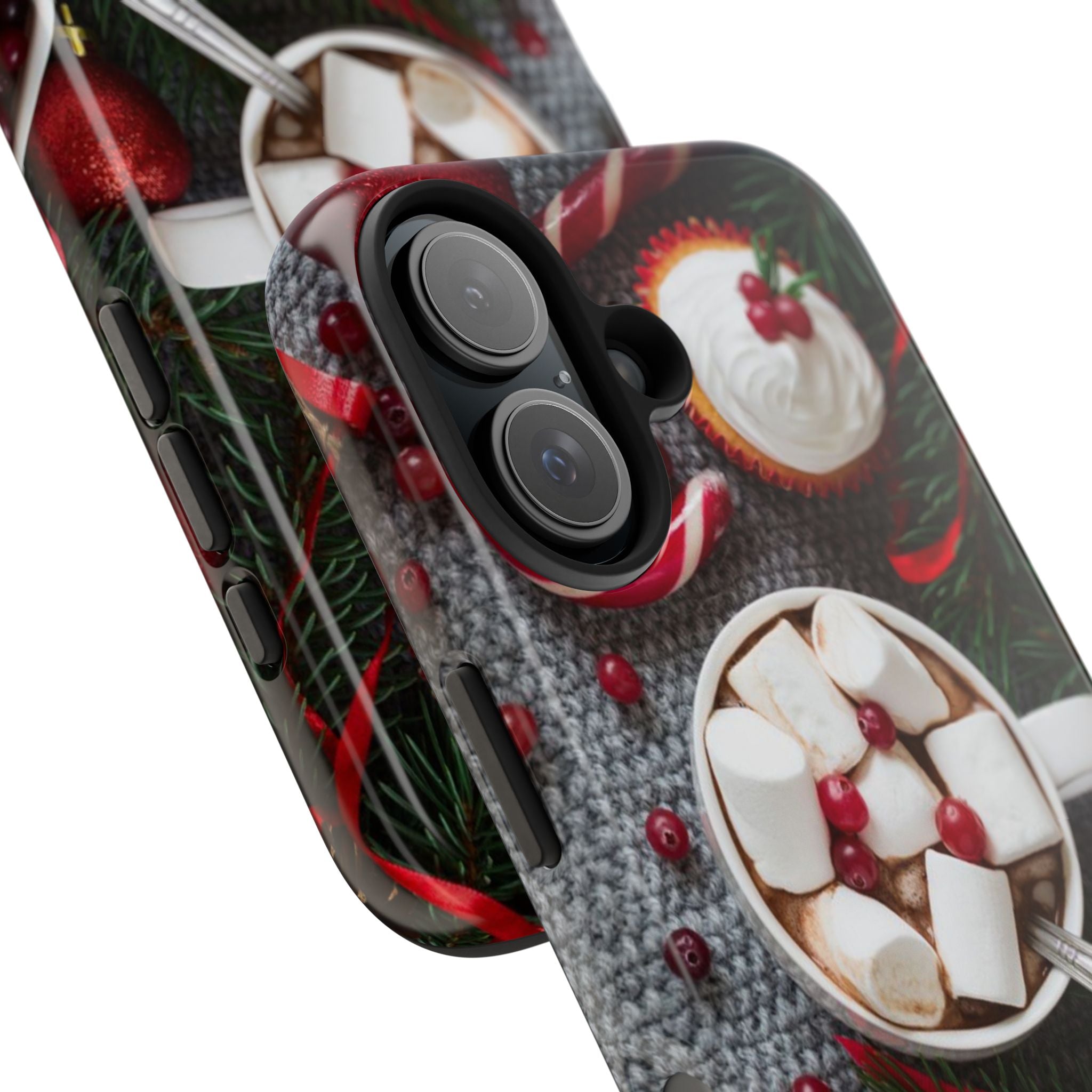 Christmas Hot Cocoa Tough Phone Case — Festive Holiday Drink Design