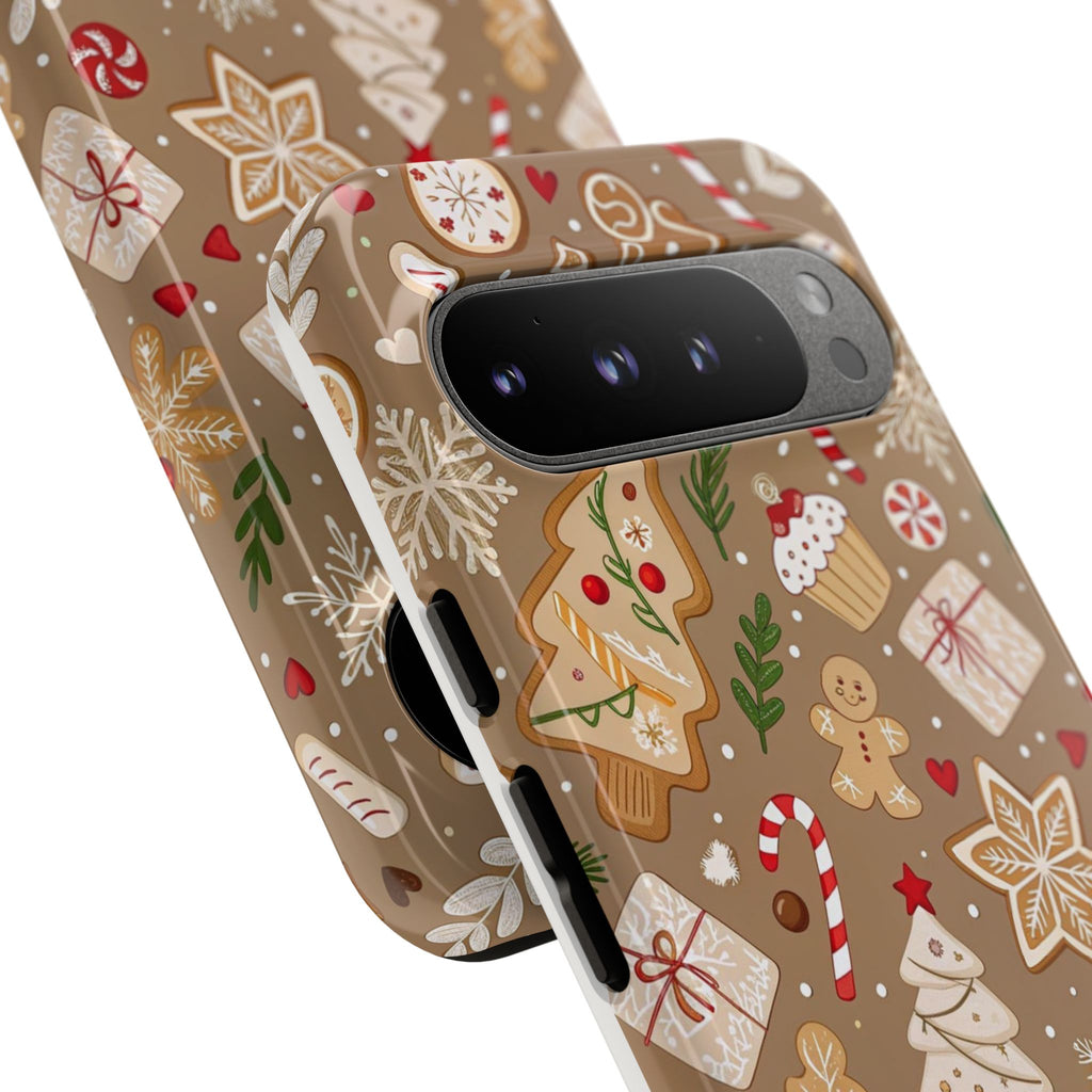 Christmas Gingerbread Pattern Tough Phone Case