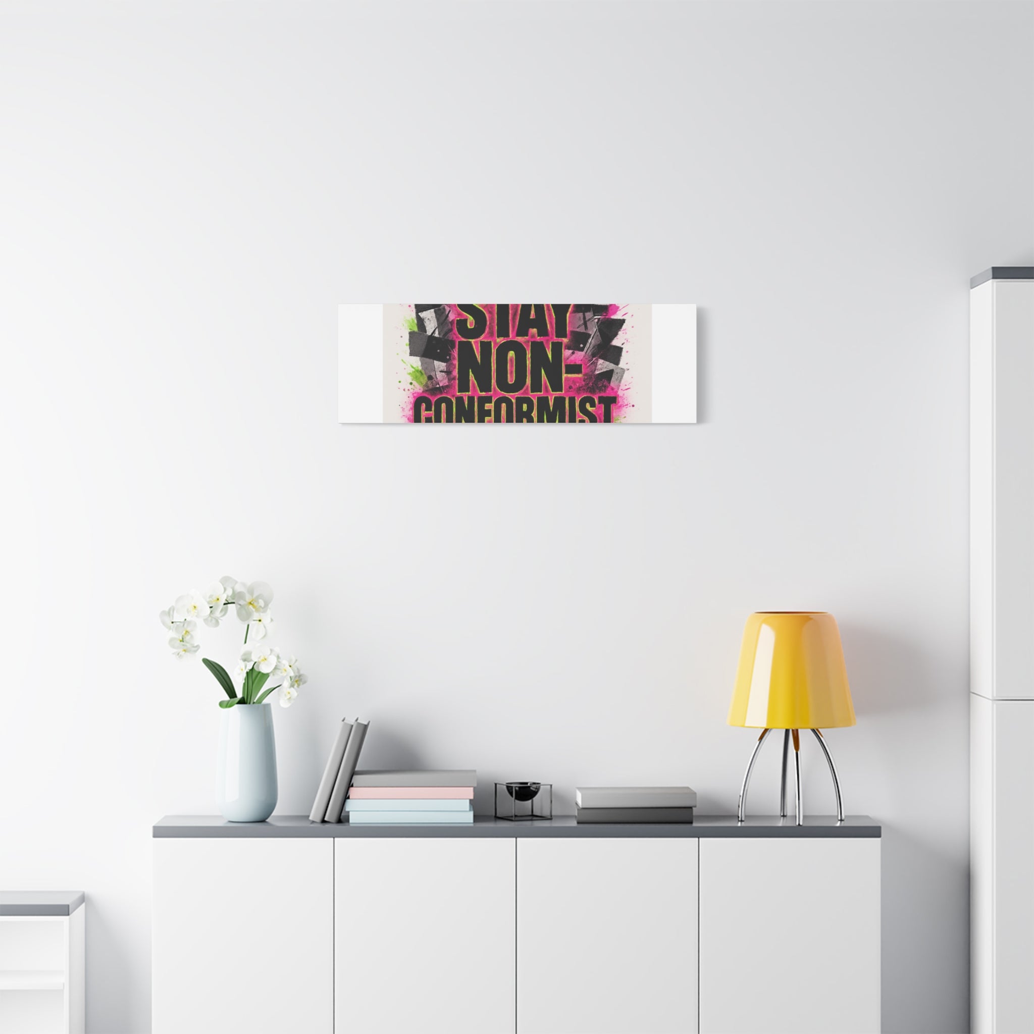 Canvas Wall Art — “Stay Non-Conformist” Street Art Print