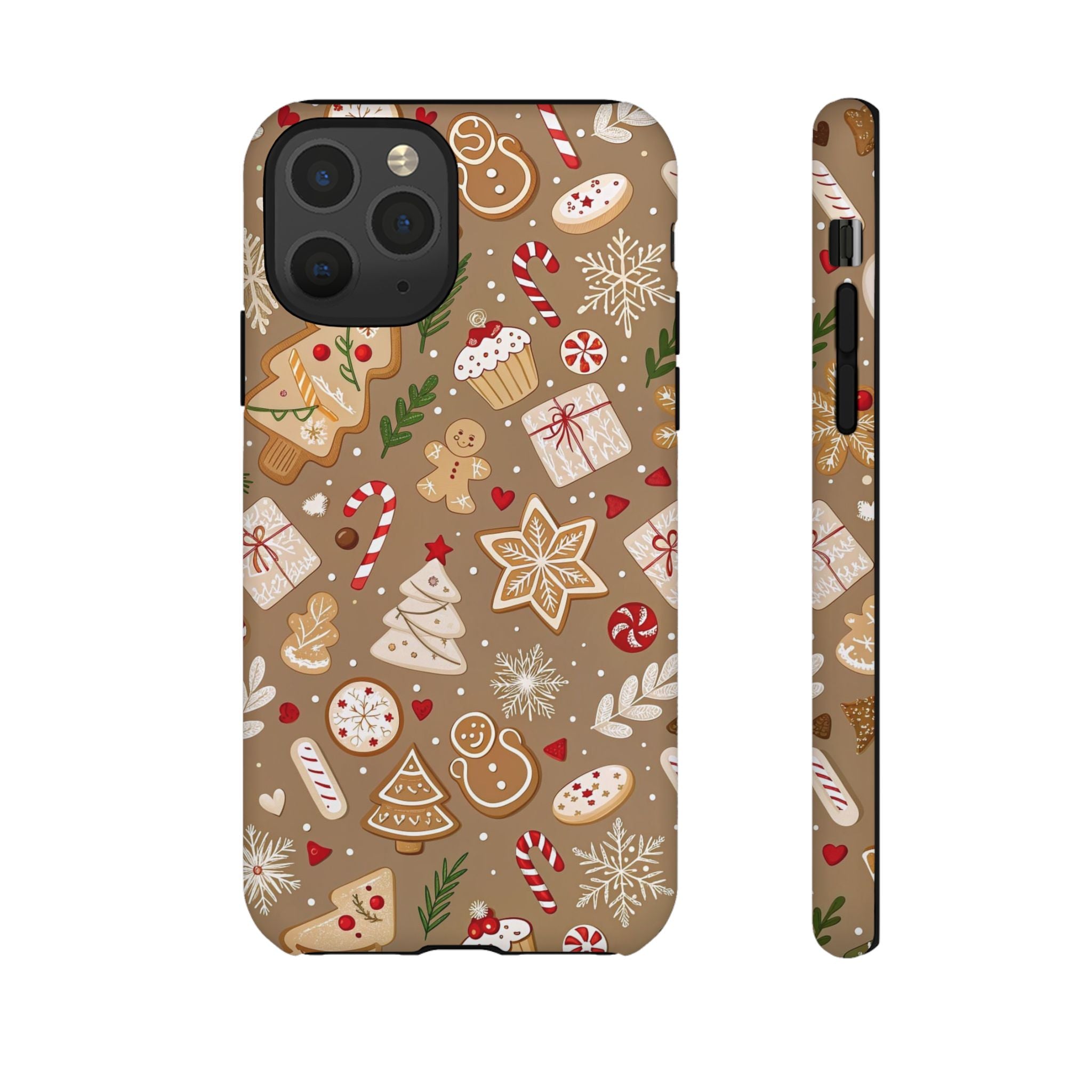 Christmas Gingerbread Pattern Tough Phone Case
