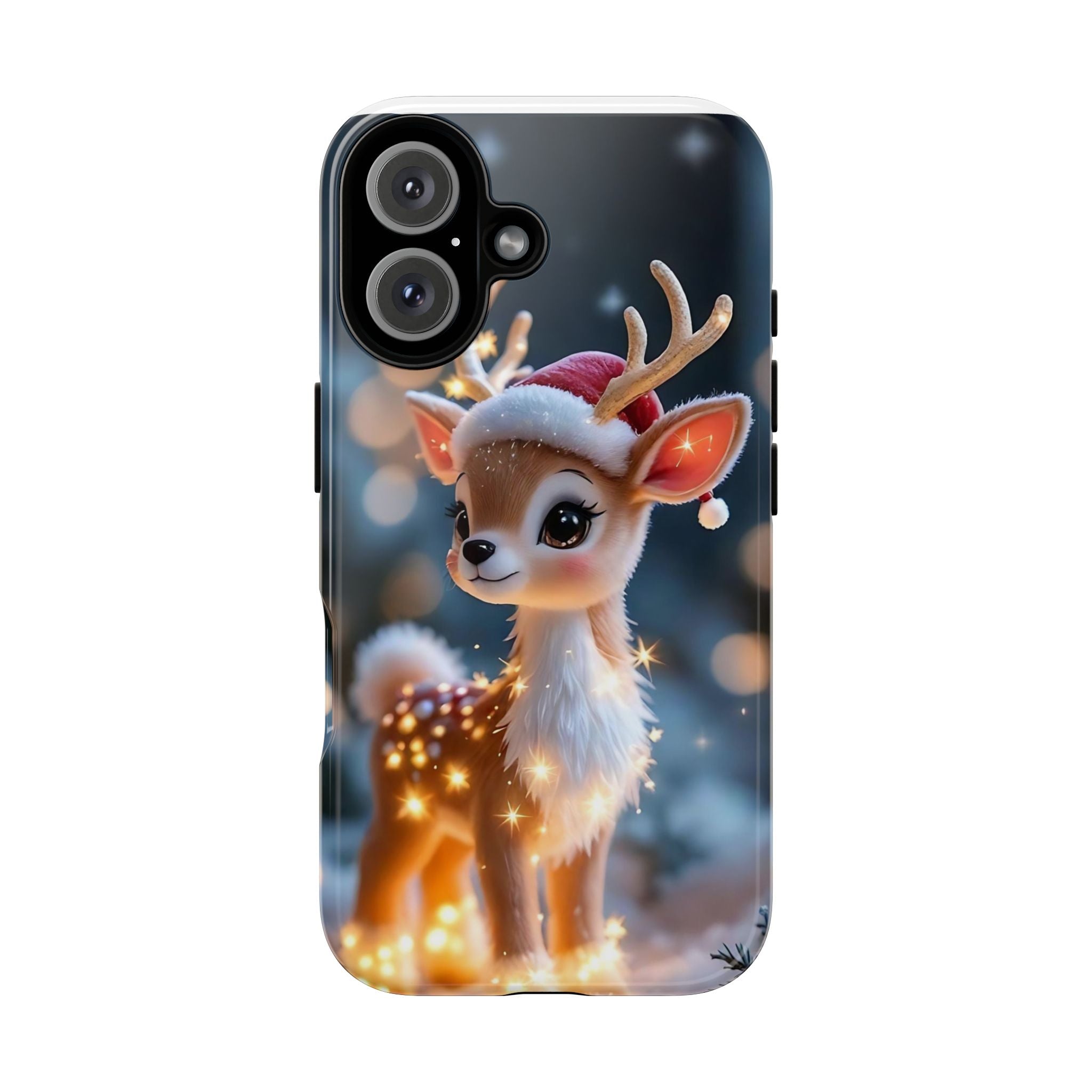 Cute Reindeer Phone Case - Christmas Holiday Protective Tough Case