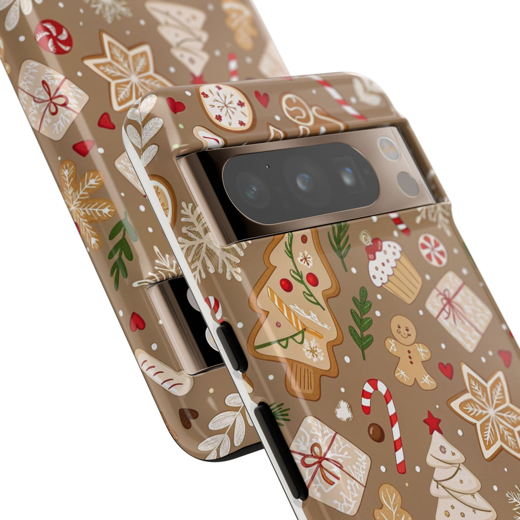 Christmas Gingerbread Pattern Tough Phone Case