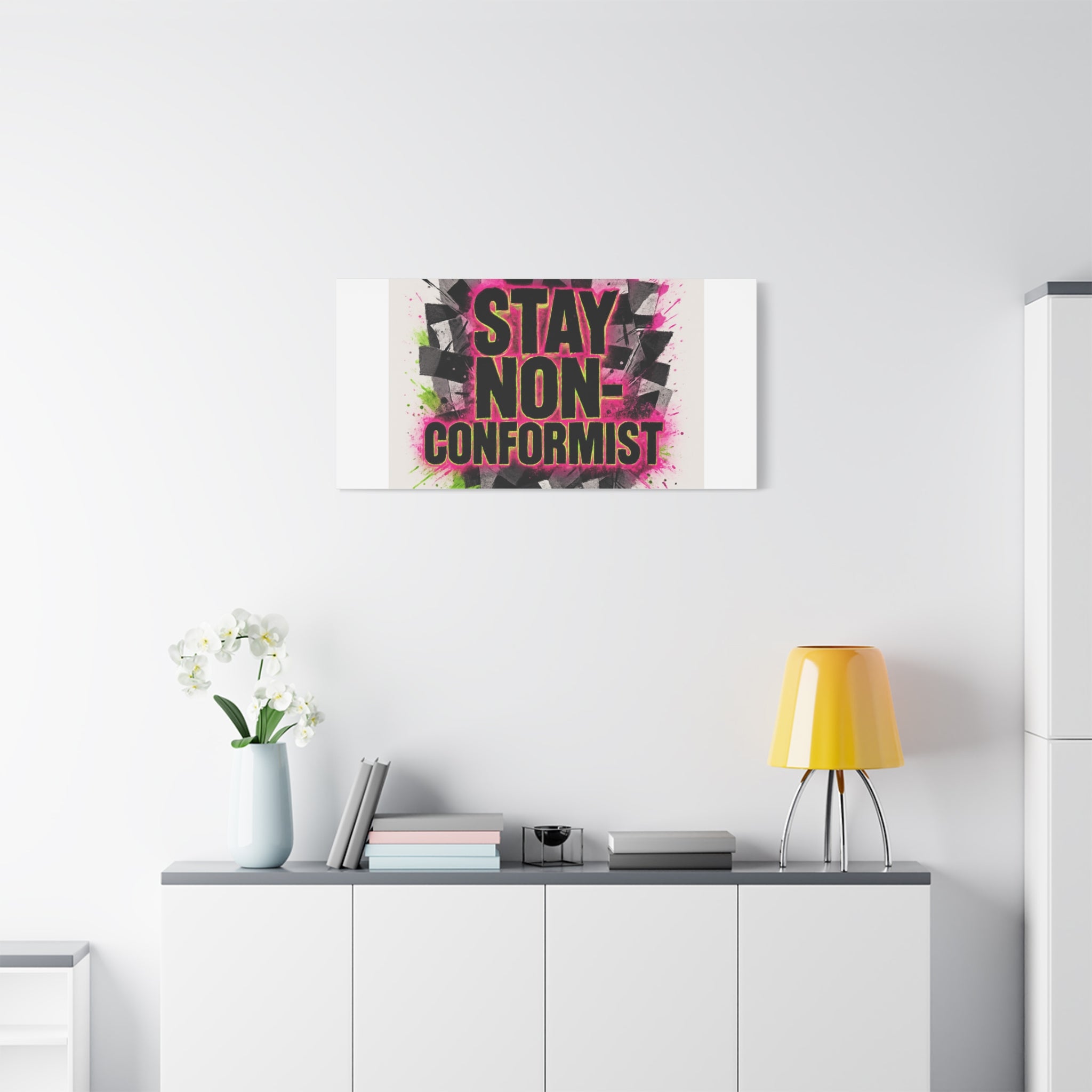 Canvas Wall Art — “Stay Non-Conformist” Street Art Print
