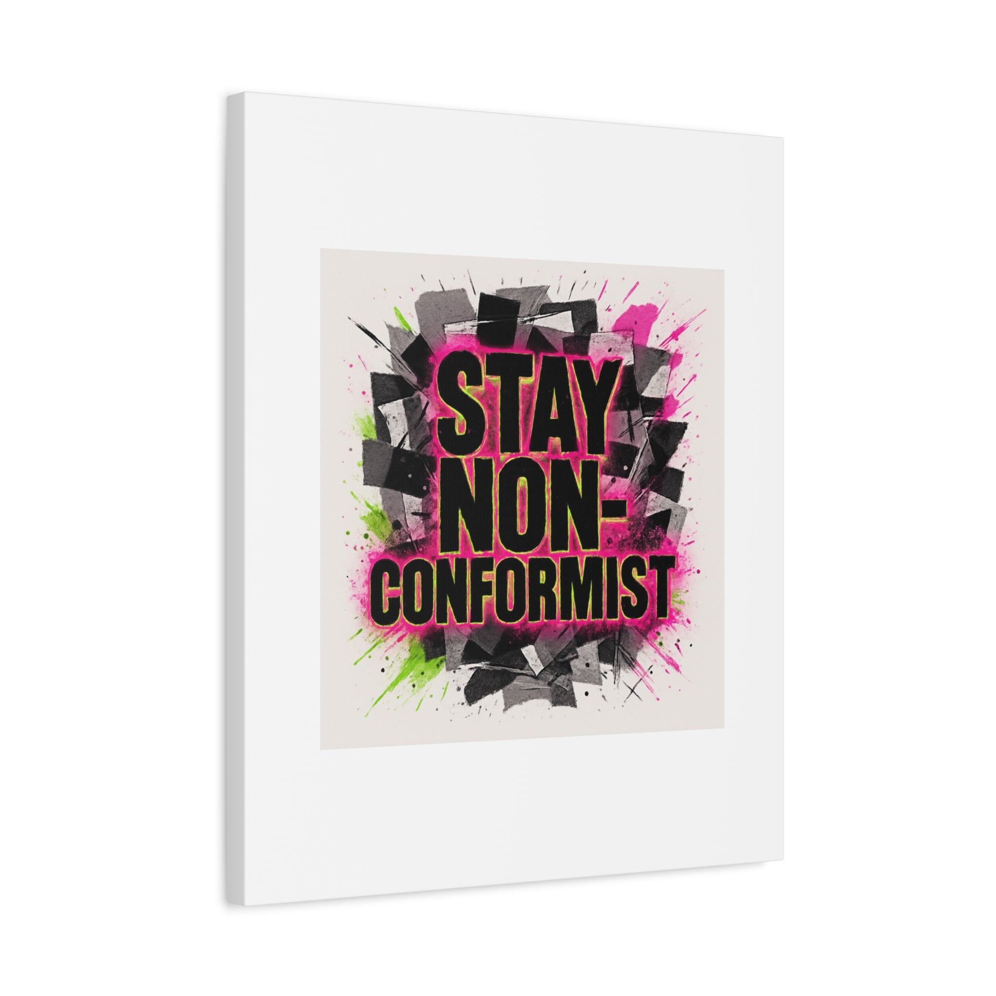 Canvas Wall Art — “Stay Non-Conformist” Street Art Print