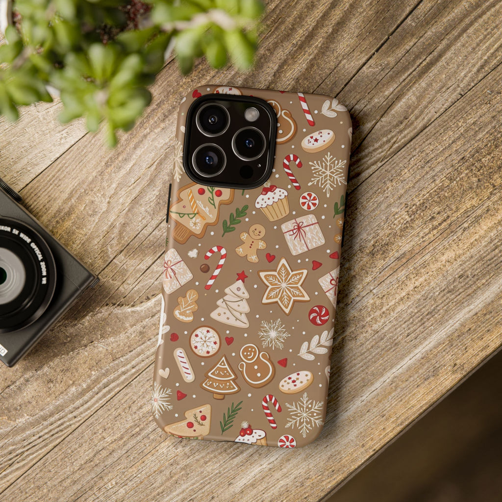 Christmas Gingerbread Pattern Tough Phone Case