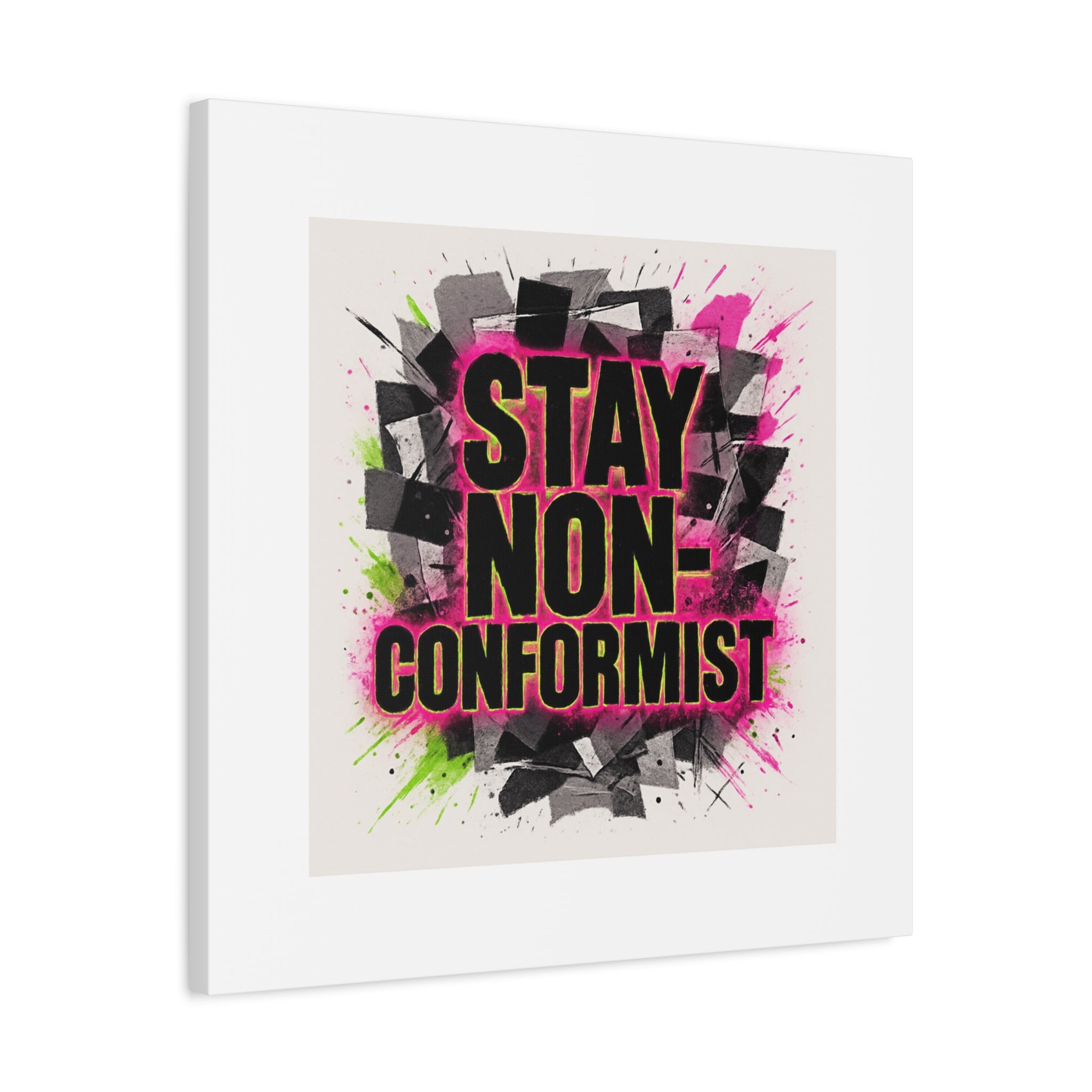 Canvas Wall Art — “Stay Non-Conformist” Street Art Print