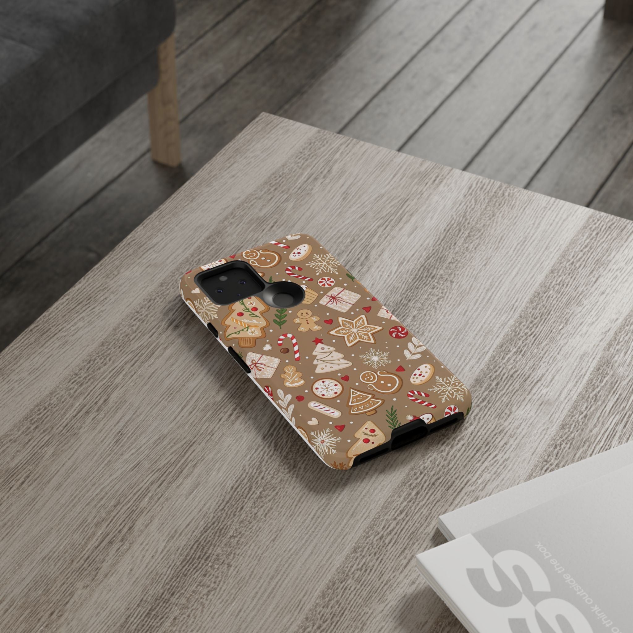 Christmas Gingerbread Pattern Tough Phone Case