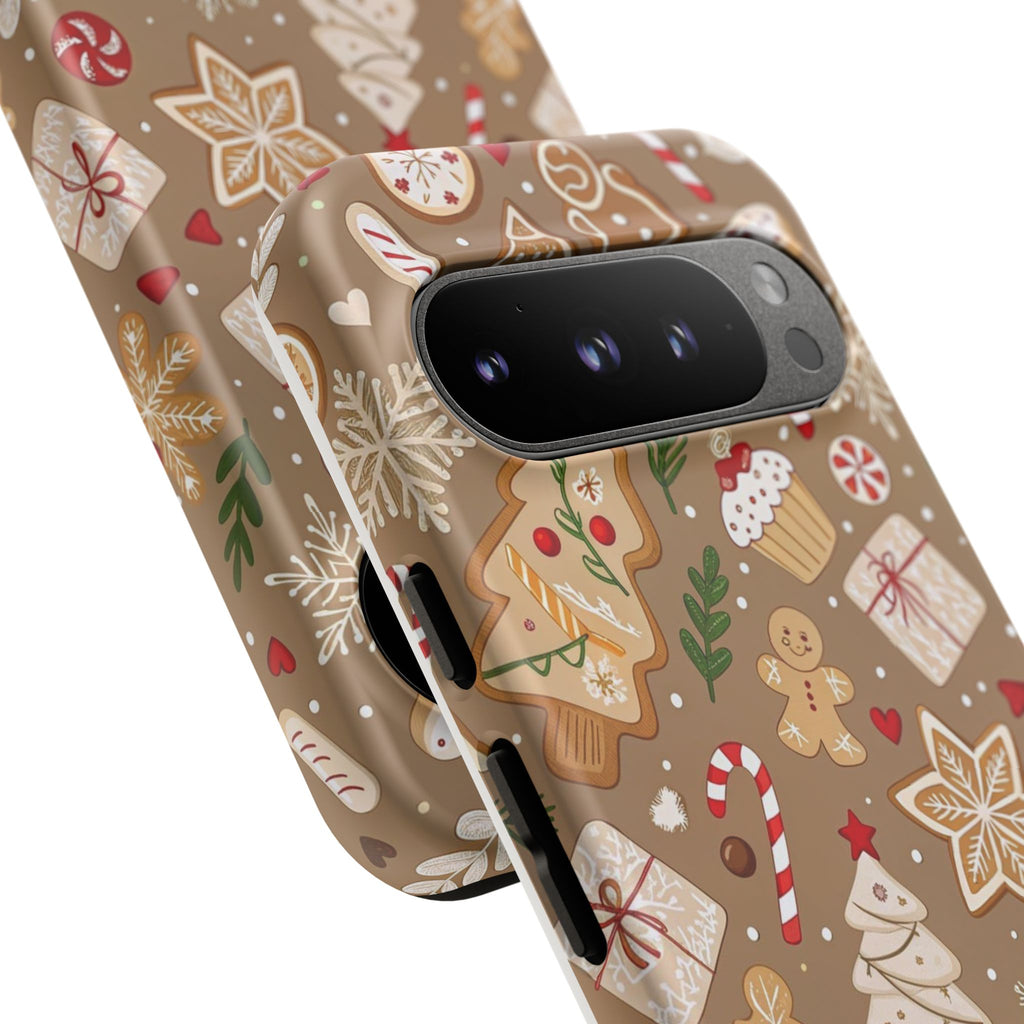 Christmas Gingerbread Pattern Tough Phone Case