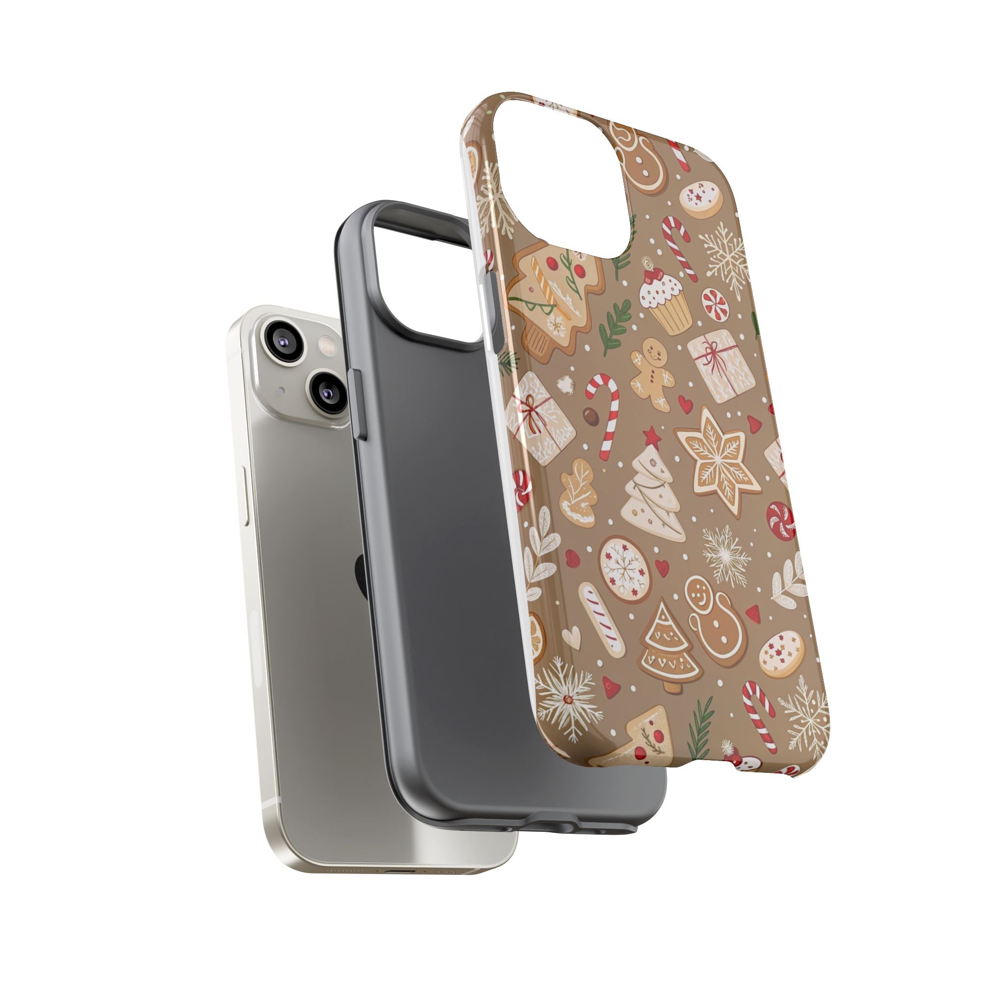 Christmas Gingerbread Pattern Tough Phone Case