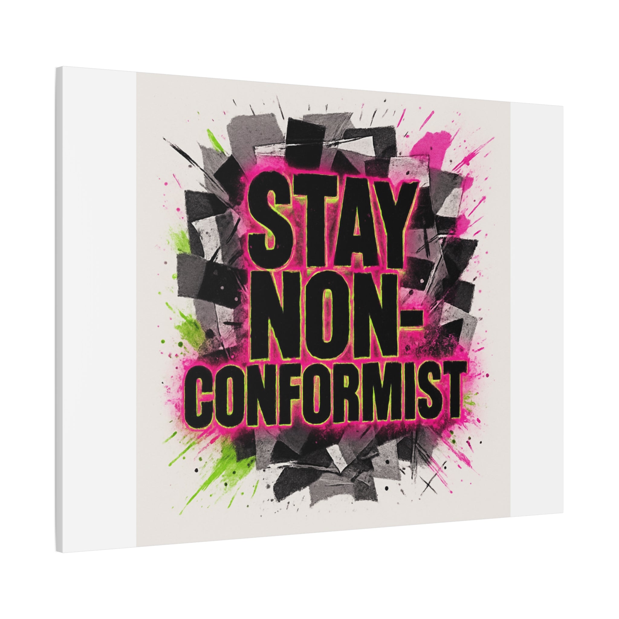 Canvas Wall Art — “Stay Non-Conformist” Street Art Print