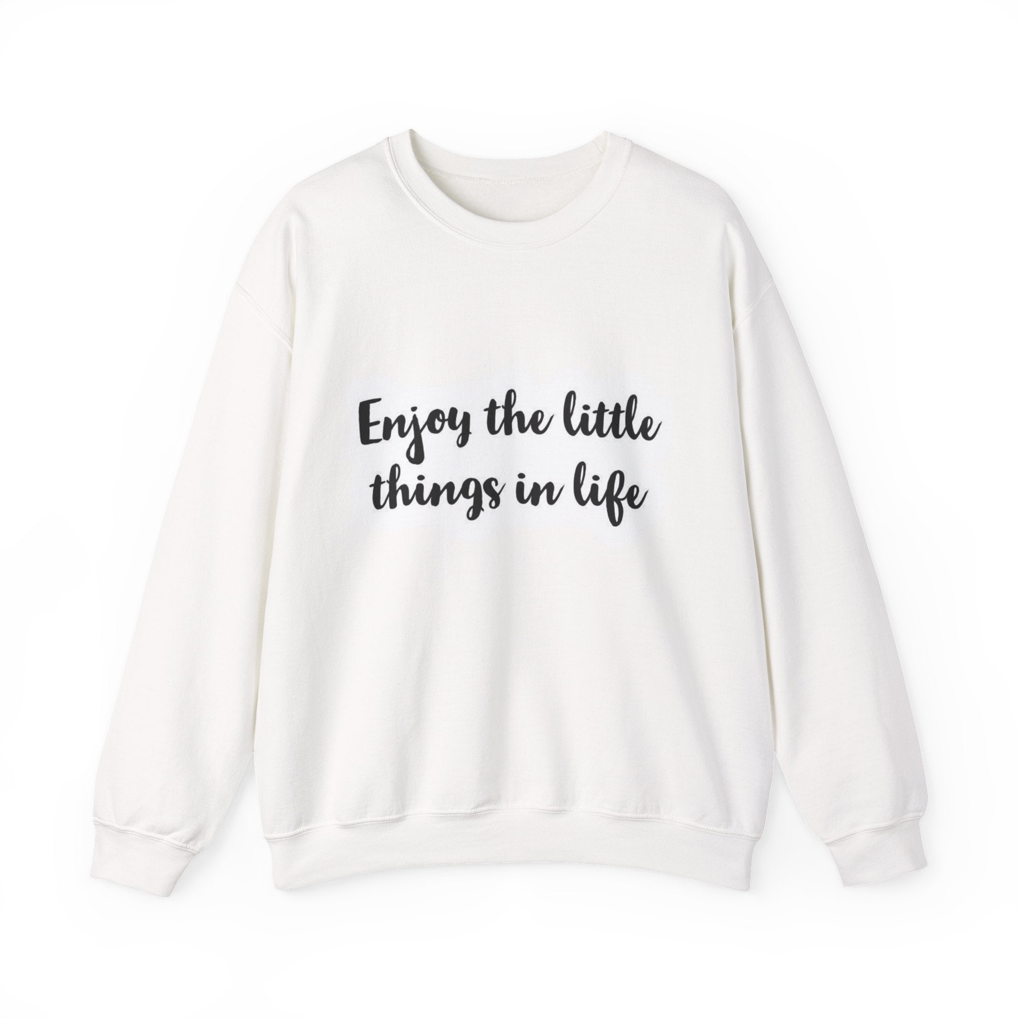 Enjoy the Little Things Crewneck Sweatshirt — Cozy Inspirational Pullover