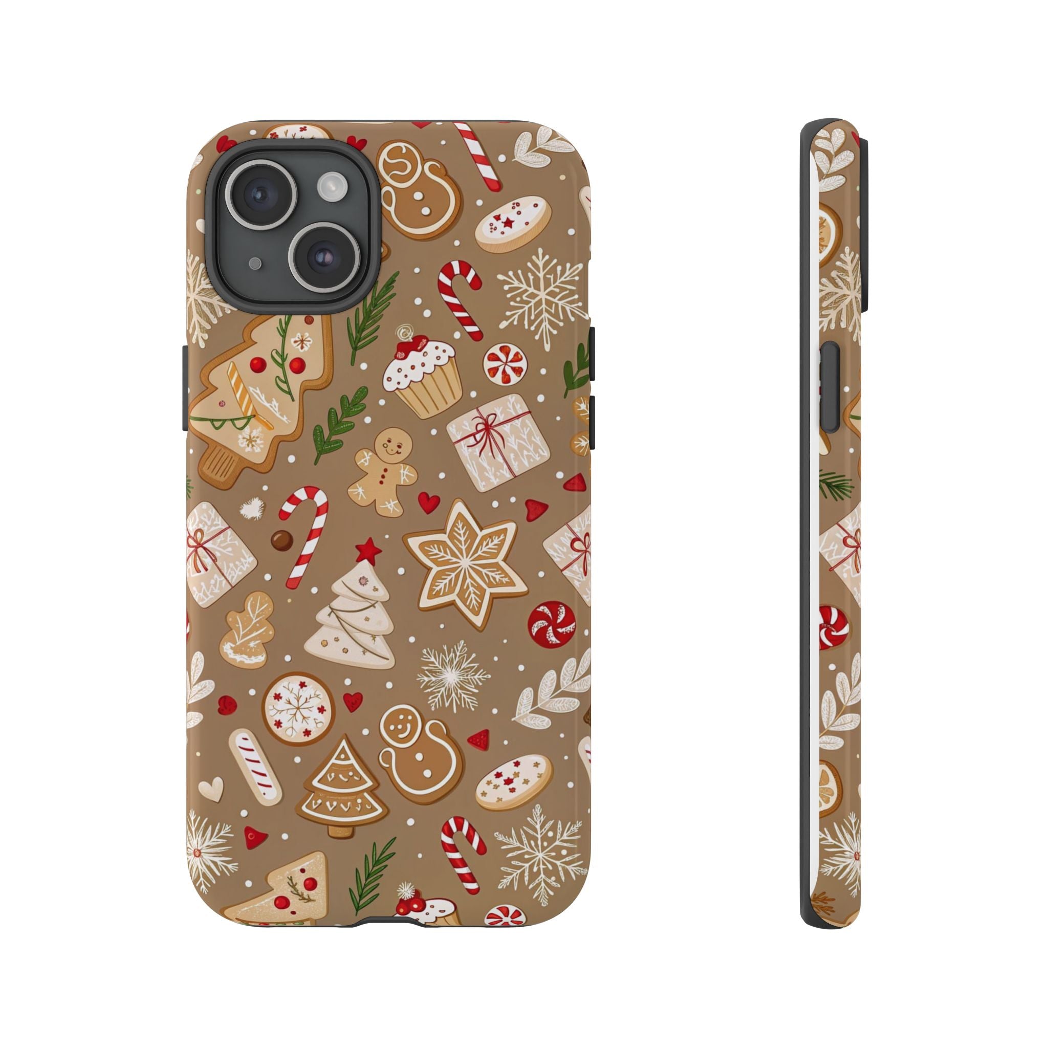 Christmas Gingerbread Pattern Tough Phone Case