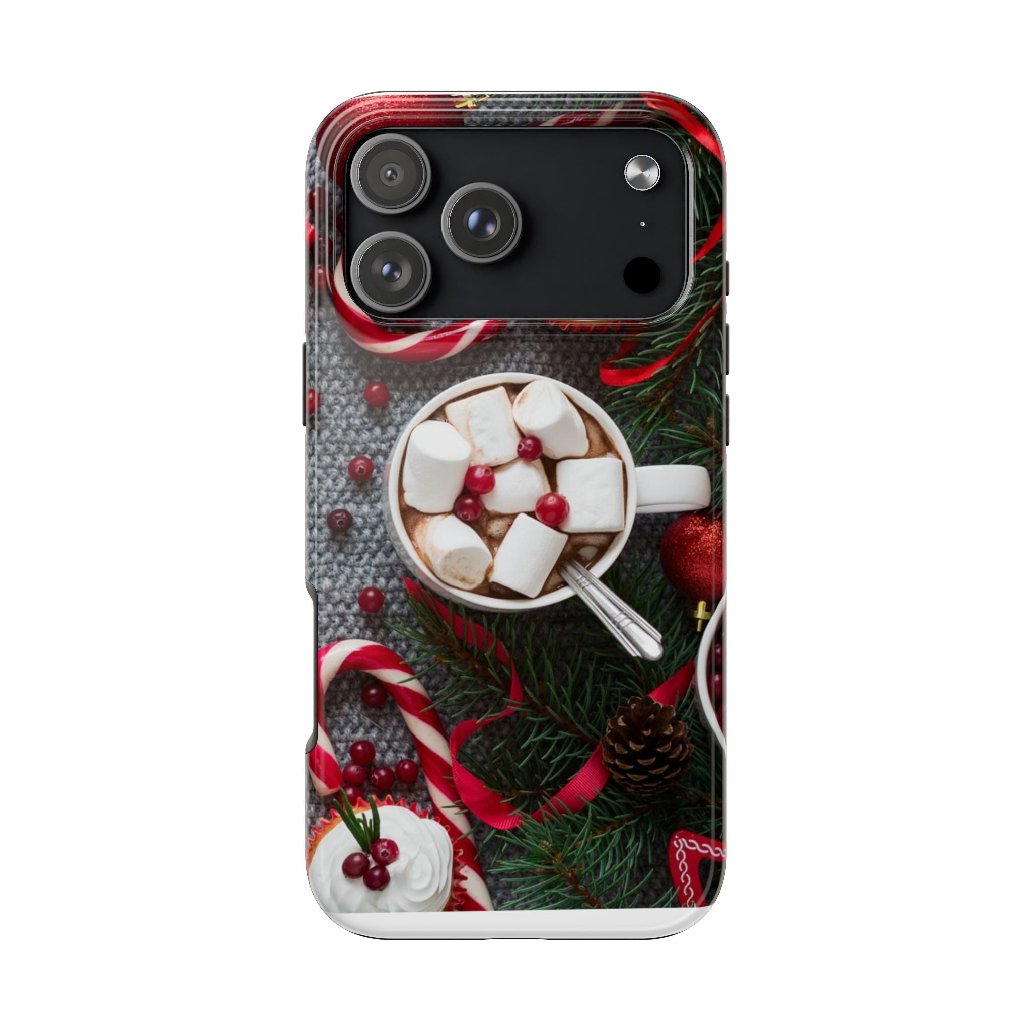 Christmas Hot Cocoa Tough Phone Case — Festive Holiday Drink Design