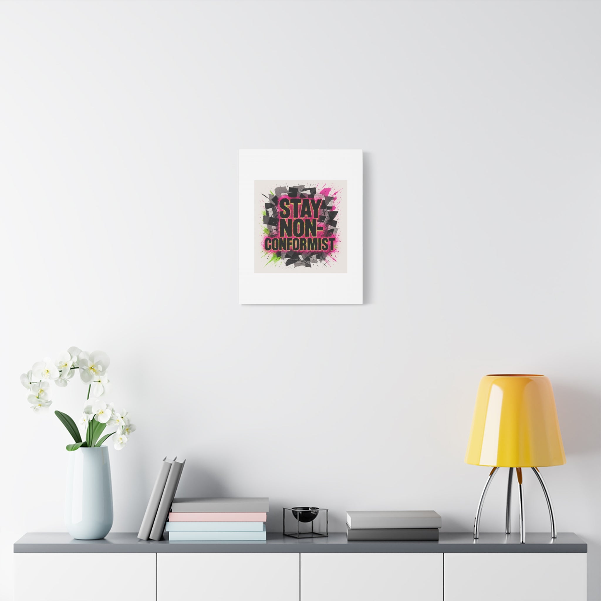 Canvas Wall Art — “Stay Non-Conformist” Street Art Print