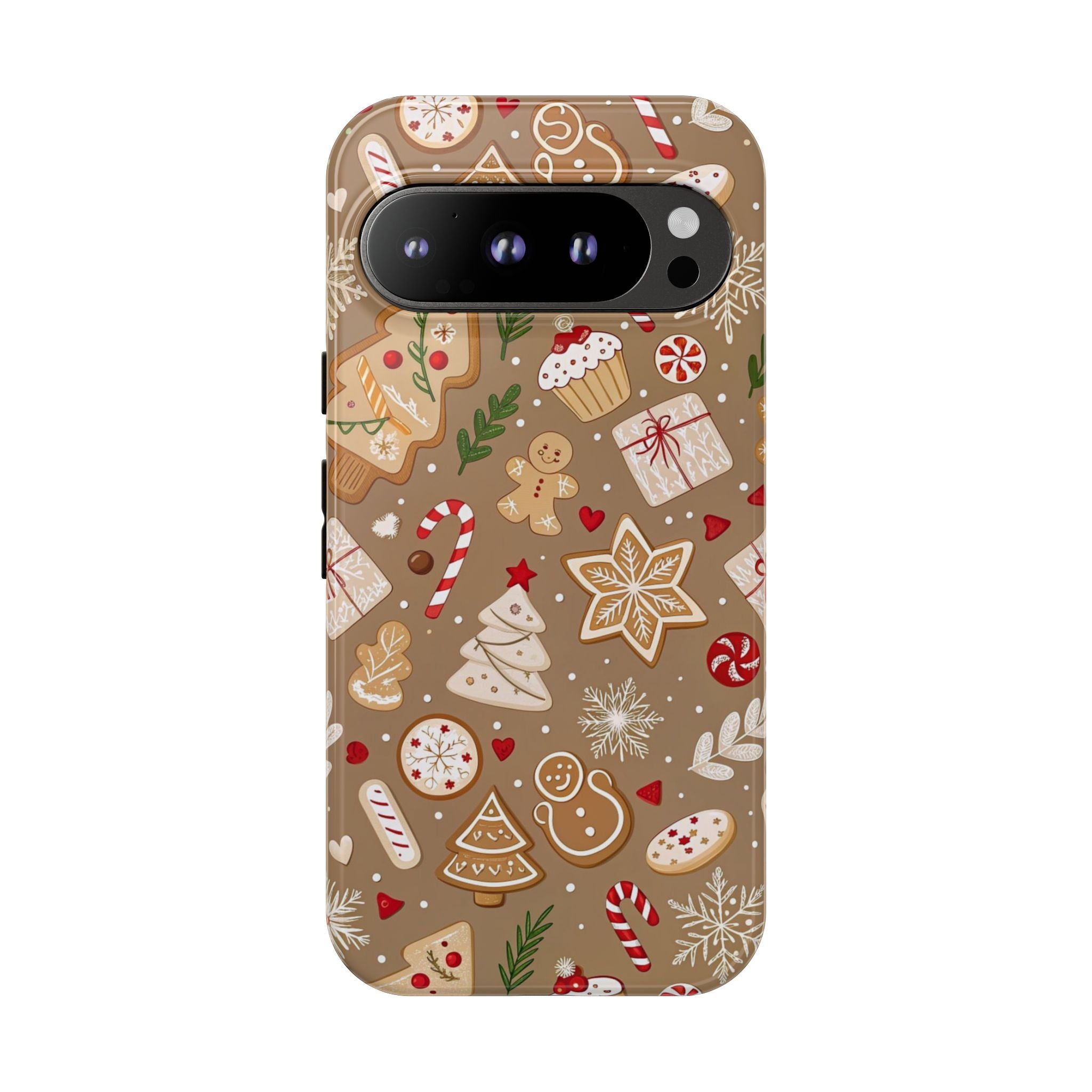 Christmas Gingerbread Pattern Tough Phone Case