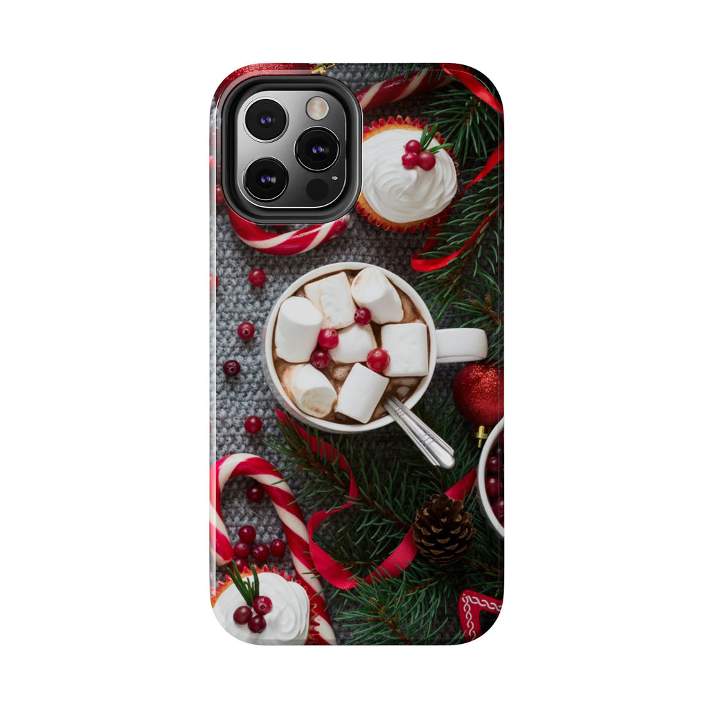 Christmas Hot Cocoa Tough Phone Case — Festive Holiday Drink Design