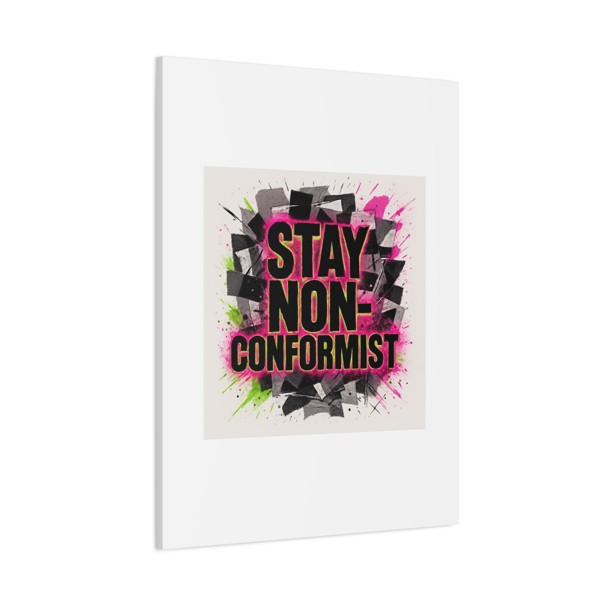 Canvas Wall Art — “Stay Non-Conformist” Street Art Print