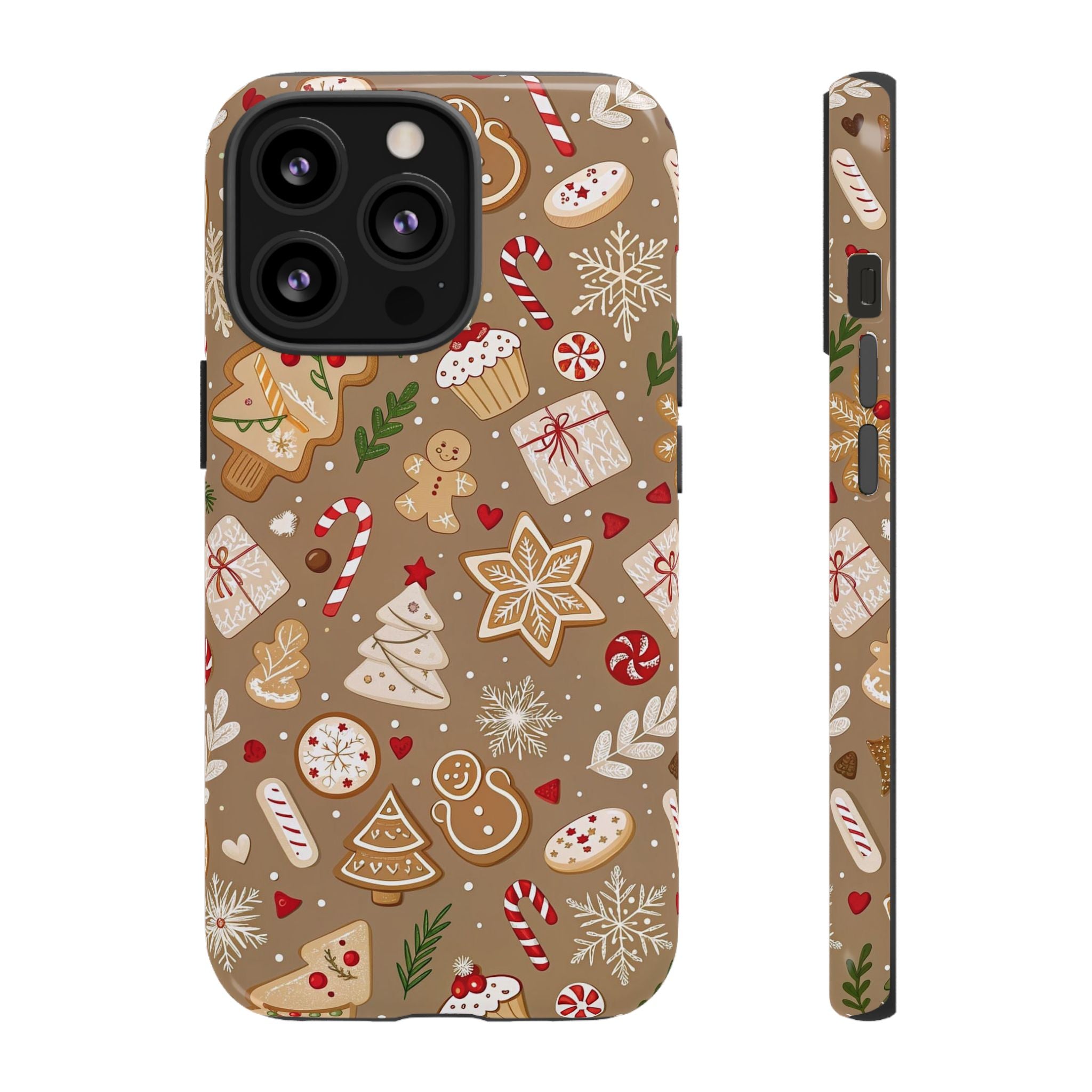 Christmas Gingerbread Pattern Tough Phone Case
