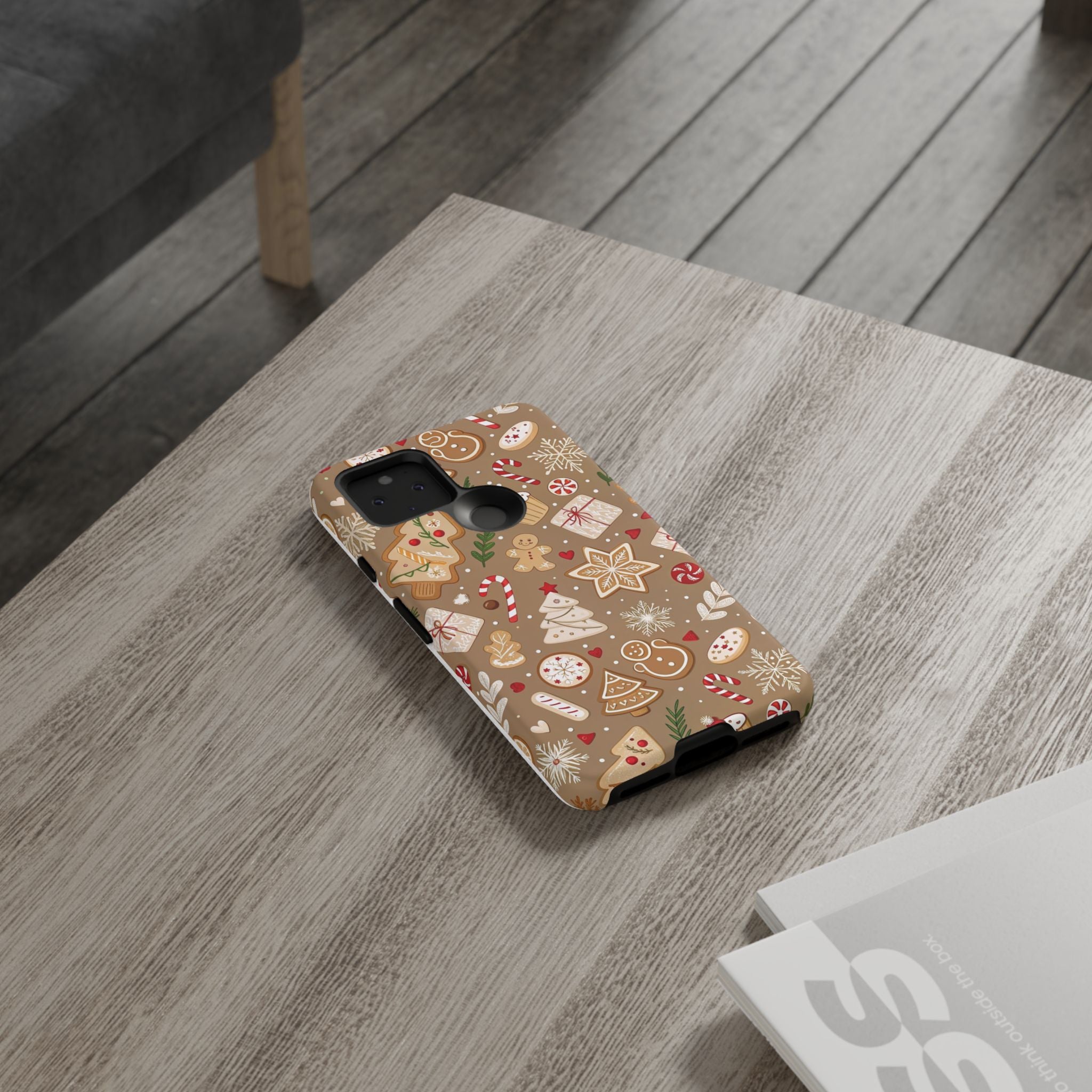 Christmas Gingerbread Pattern Tough Phone Case