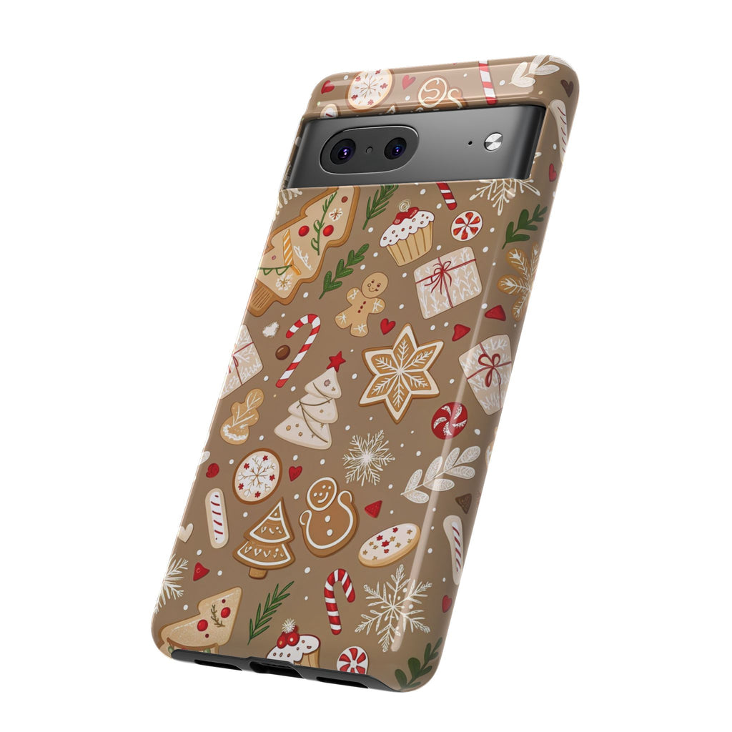 Christmas Gingerbread Pattern Tough Phone Case