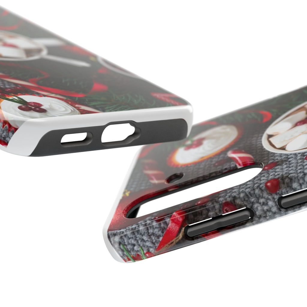 Christmas Hot Cocoa Tough Phone Case — Festive Holiday Drink Design