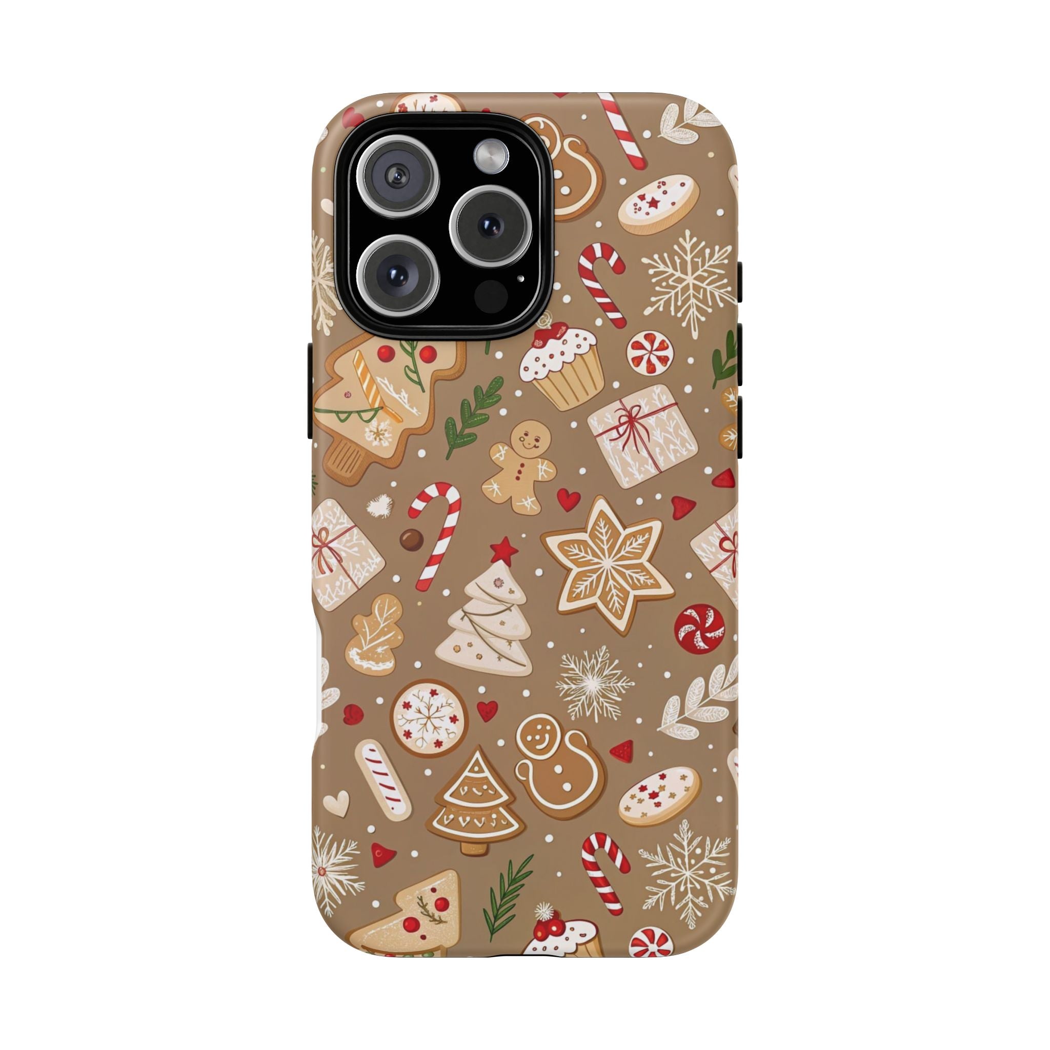 Christmas Gingerbread Pattern Tough Phone Case