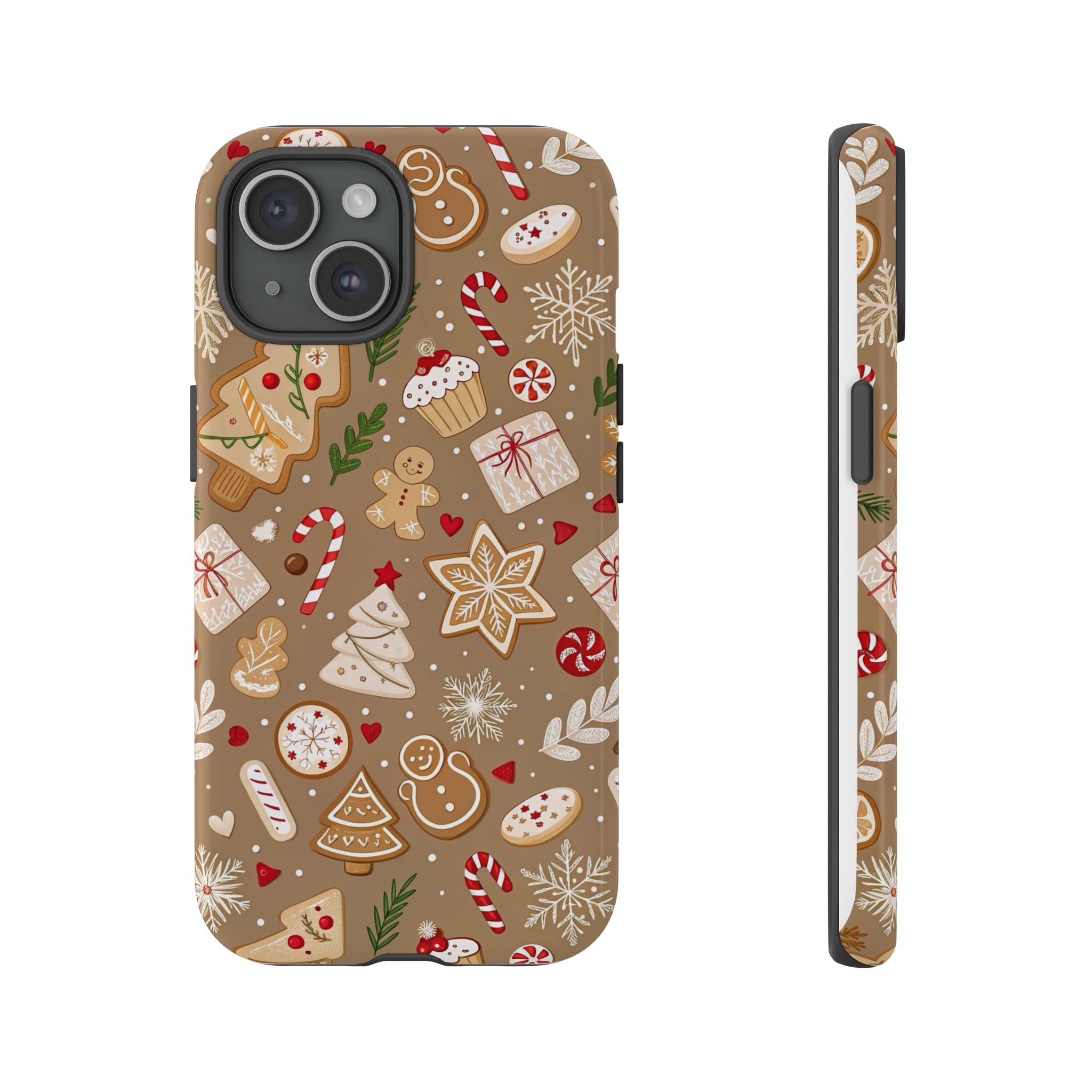 Christmas Gingerbread Pattern Tough Phone Case