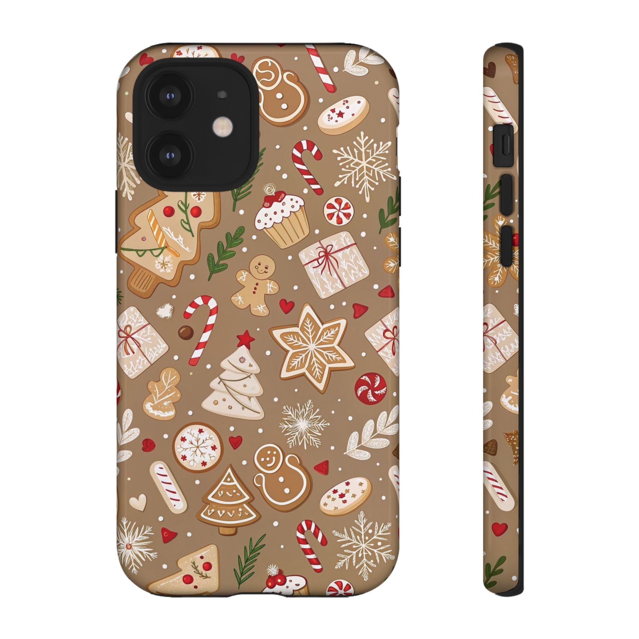 Christmas Gingerbread Pattern Tough Phone Case