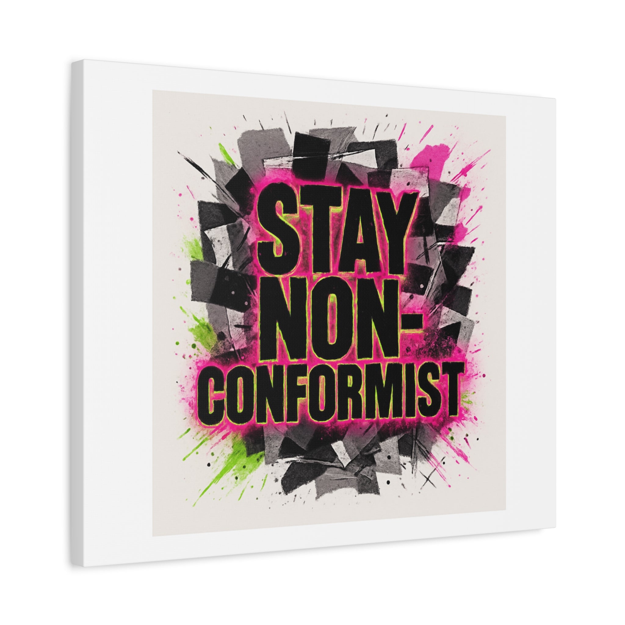 Canvas Wall Art — “Stay Non-Conformist” Street Art Print