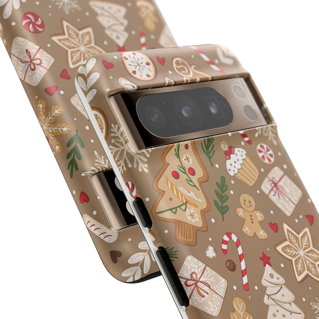 Christmas Gingerbread Pattern Tough Phone Case