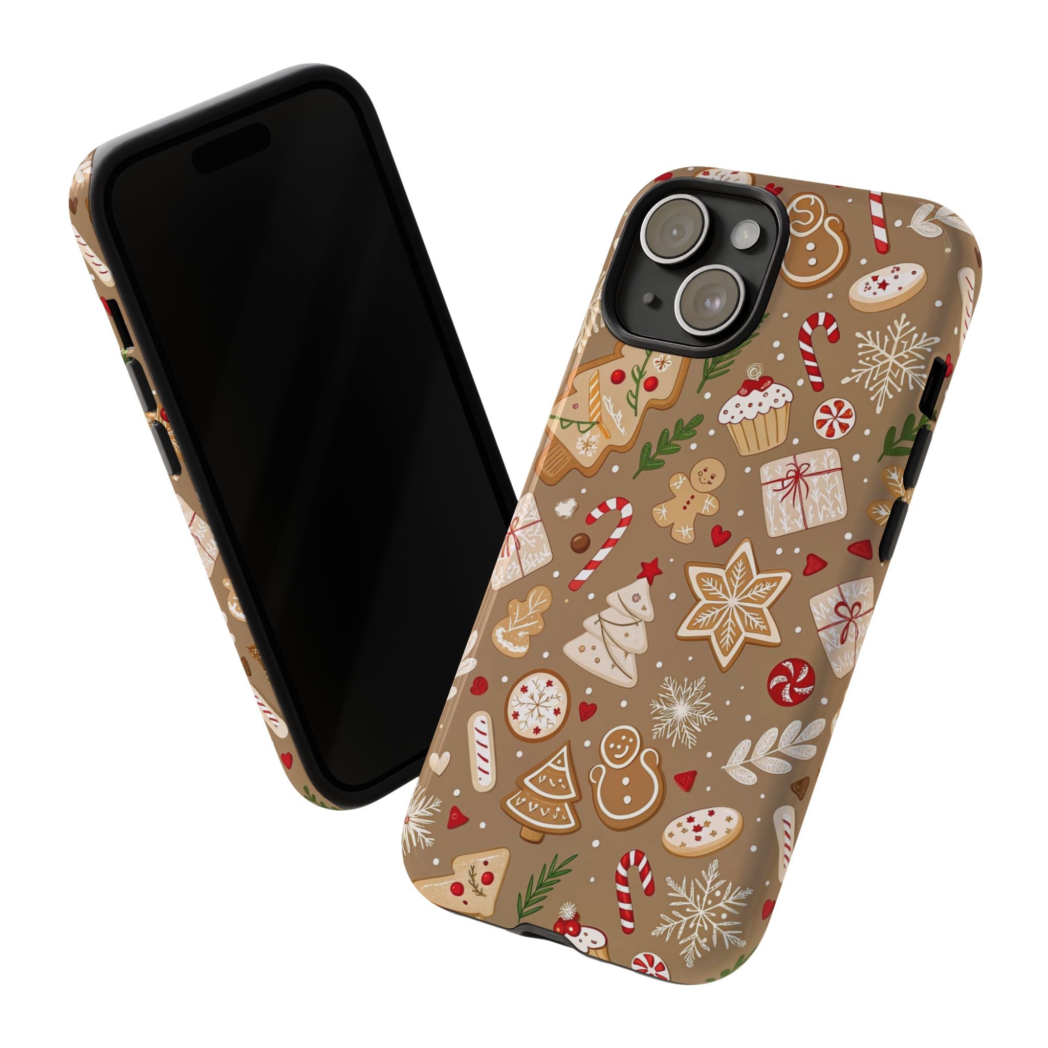 Christmas Gingerbread Pattern Tough Phone Case