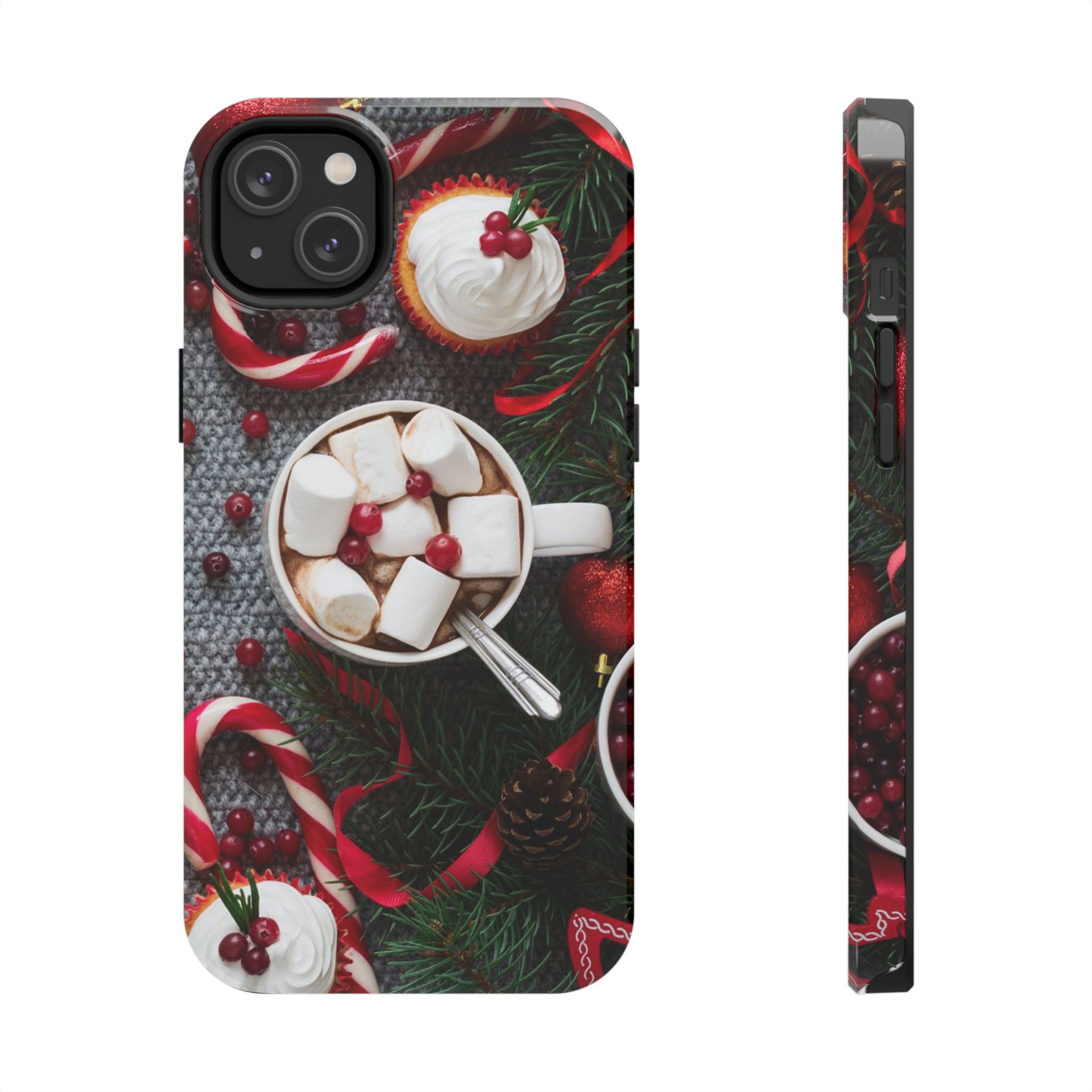 Christmas Hot Cocoa Tough Phone Case — Festive Holiday Drink Design