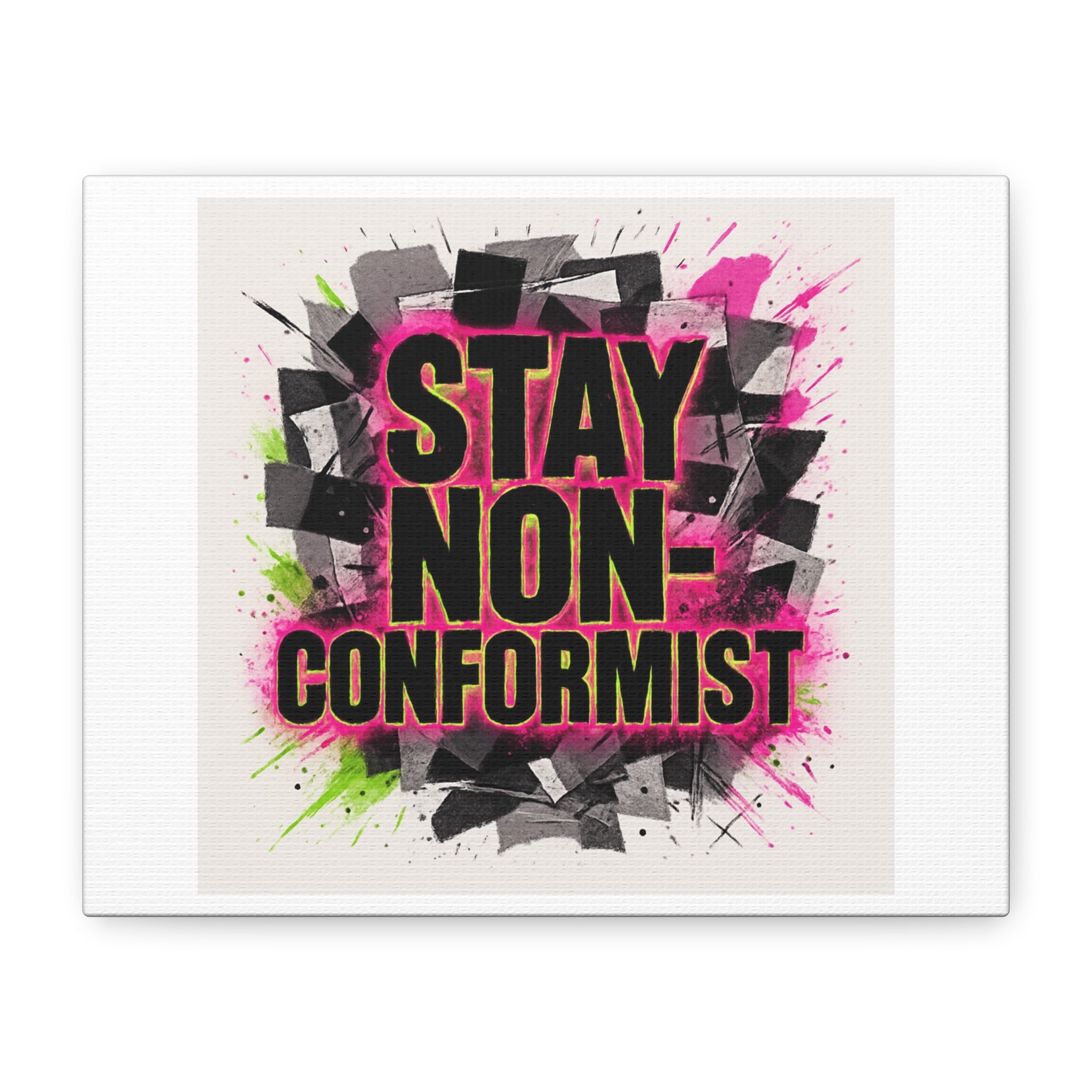 Canvas Wall Art — “Stay Non-Conformist” Street Art Print