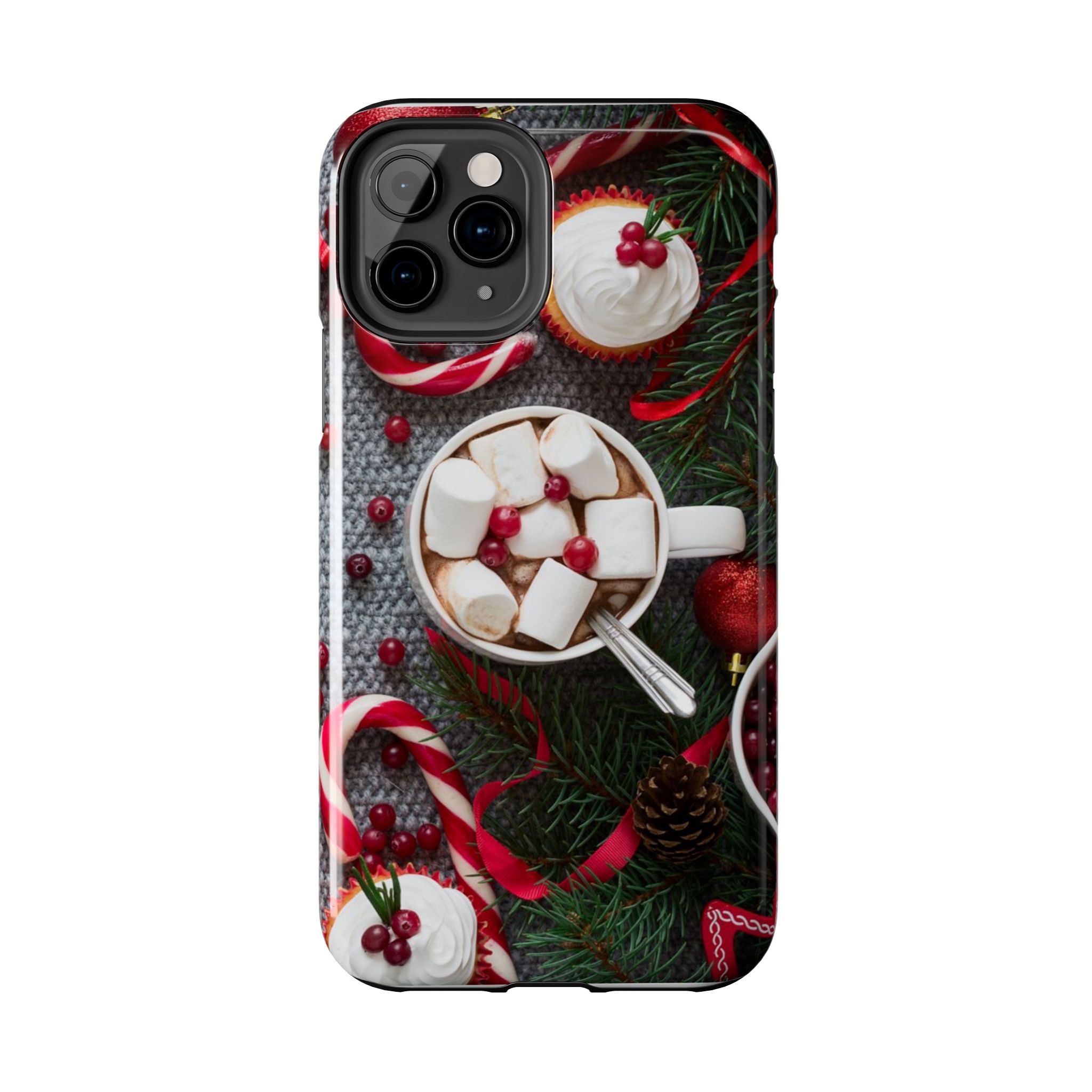 Christmas Hot Cocoa Tough Phone Case — Festive Holiday Drink Design