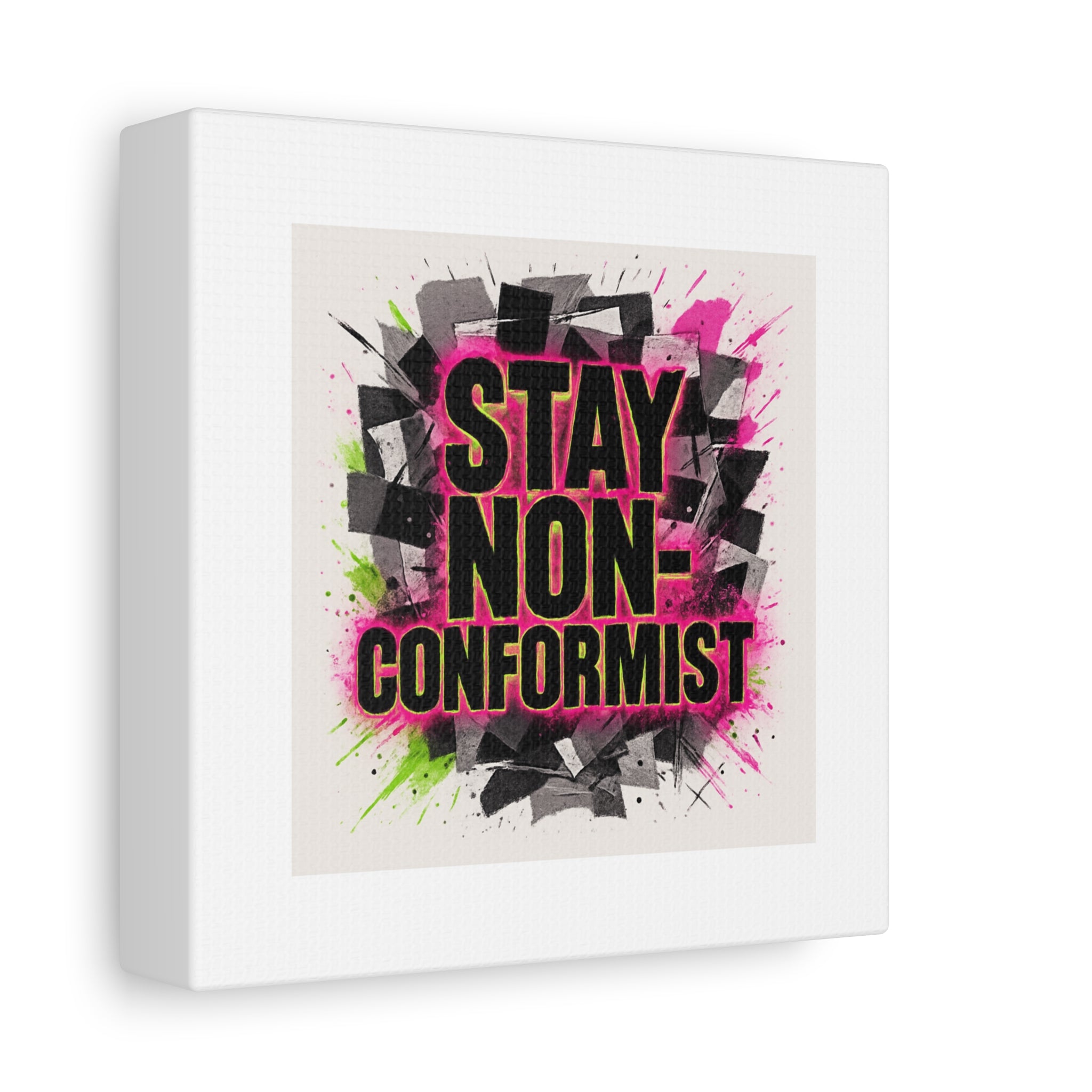 Canvas Wall Art — “Stay Non-Conformist” Street Art Print