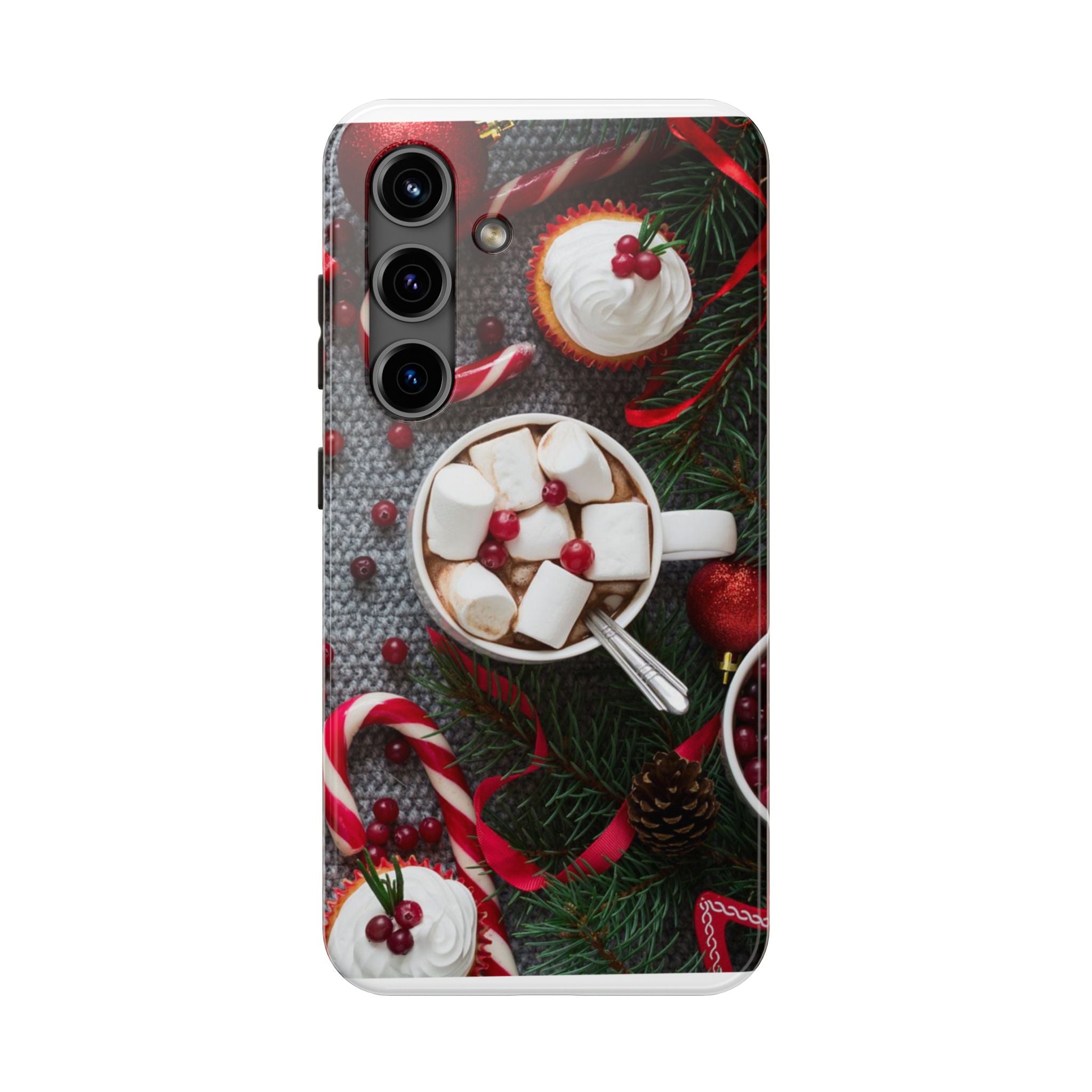 Christmas Hot Cocoa Tough Phone Case — Festive Holiday Drink Design