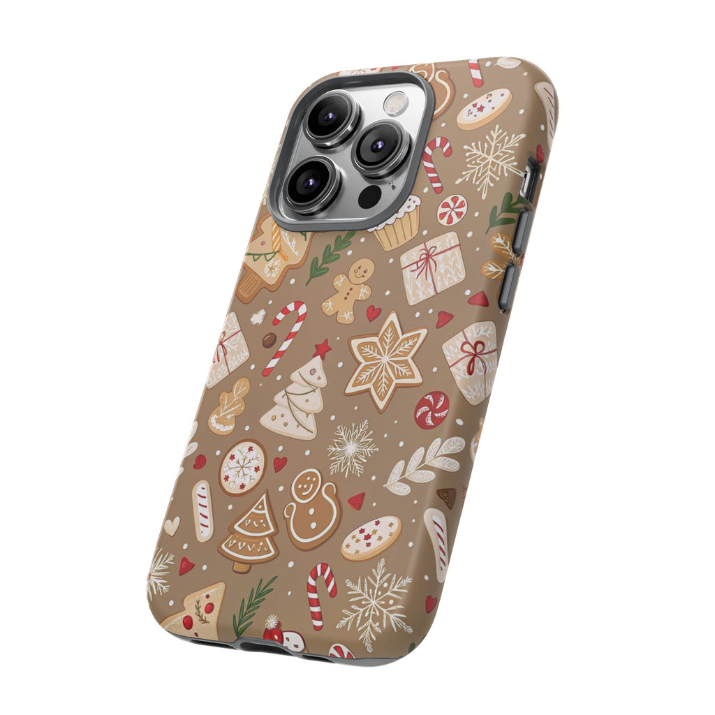 Christmas Gingerbread Pattern Tough Phone Case
