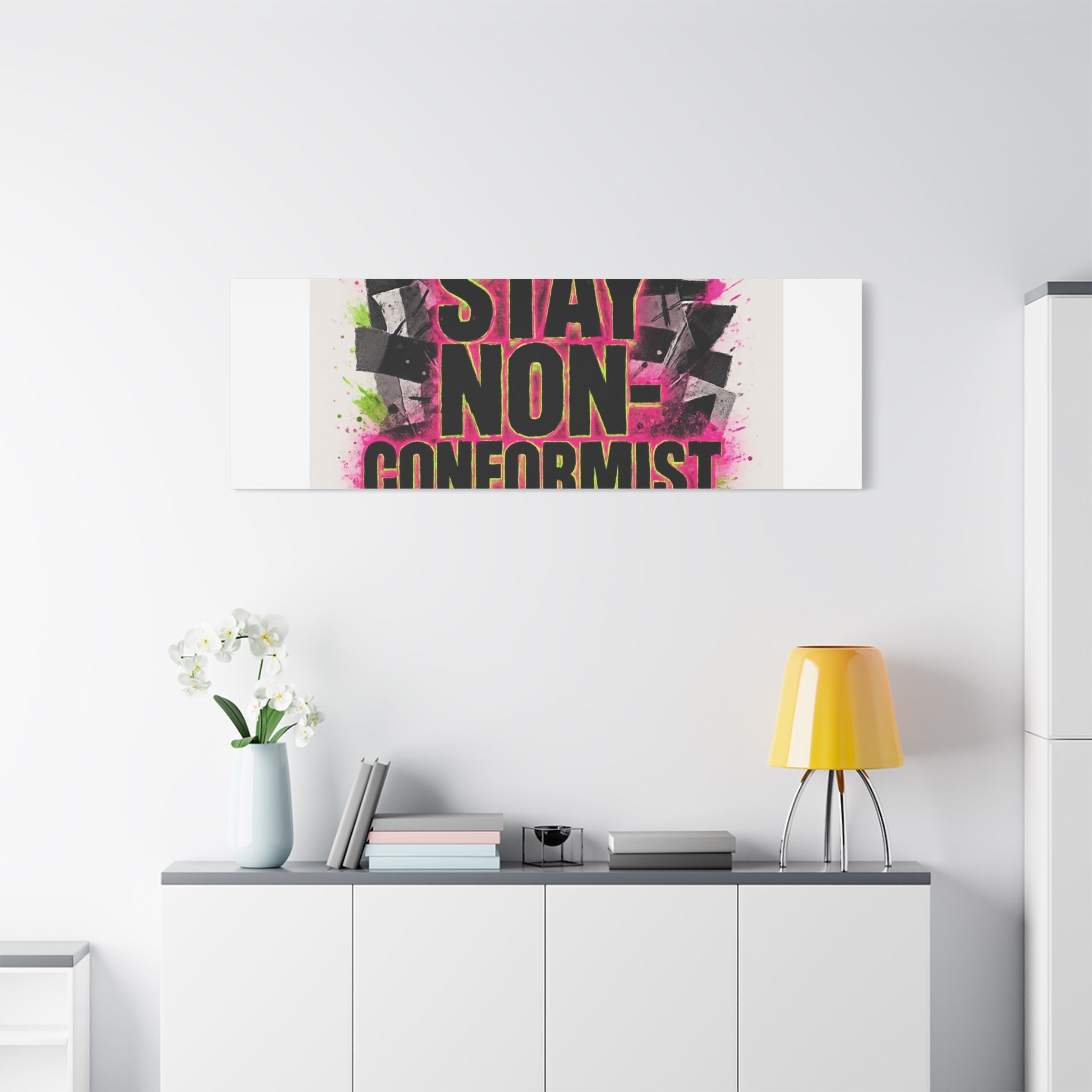 Canvas Wall Art — “Stay Non-Conformist” Street Art Print