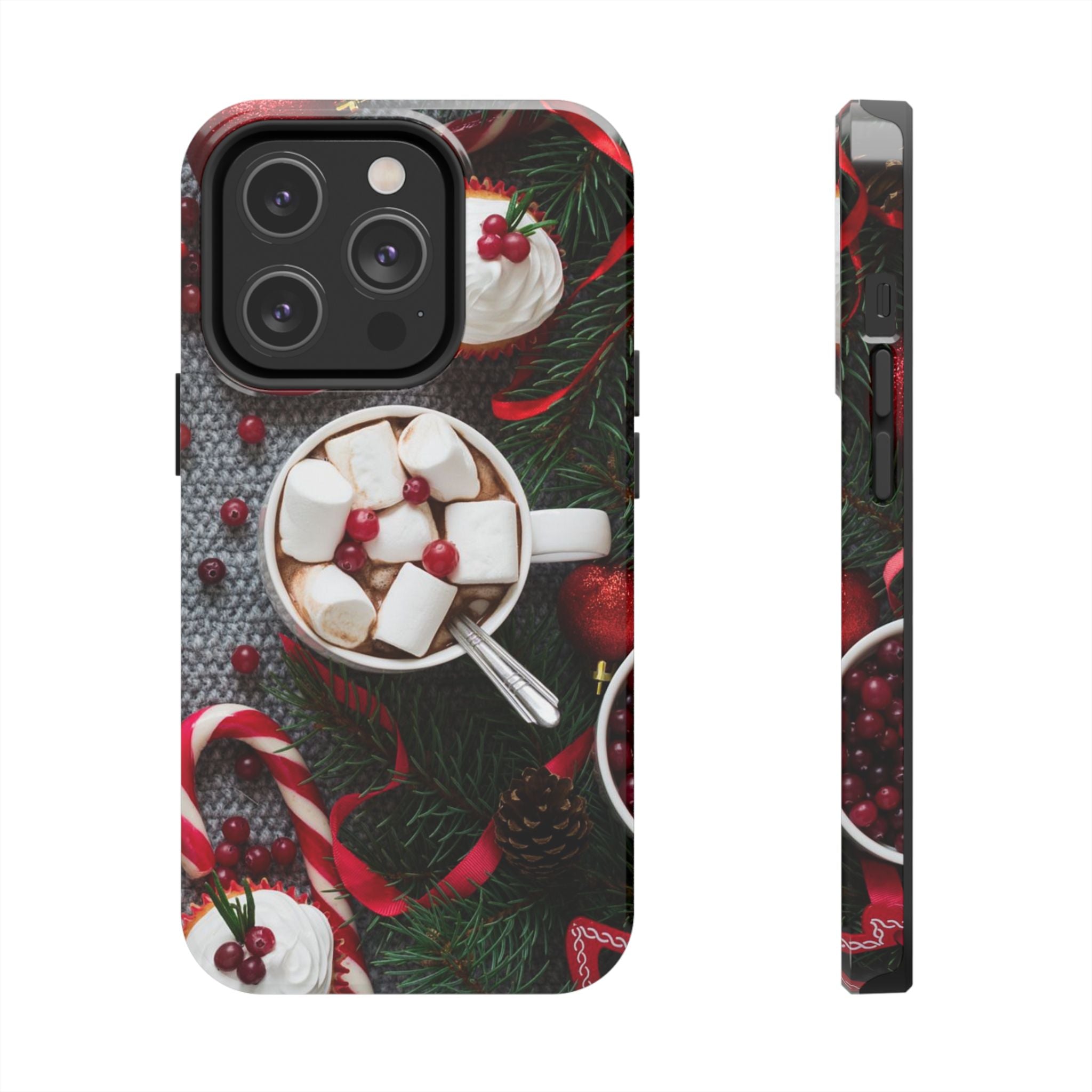 Christmas Hot Cocoa Tough Phone Case — Festive Holiday Drink Design