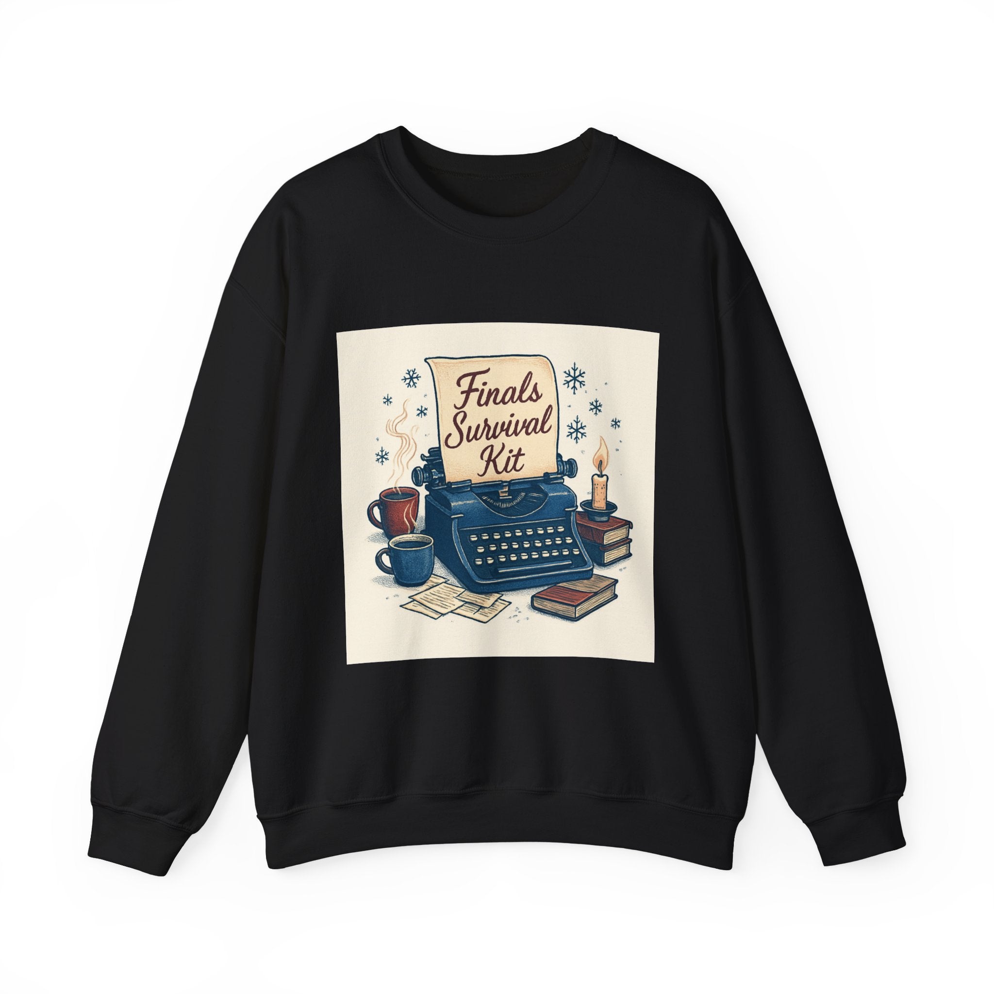 Crewneck Sweatshirt — "Finals Survival Kit" Cozy Study Crew