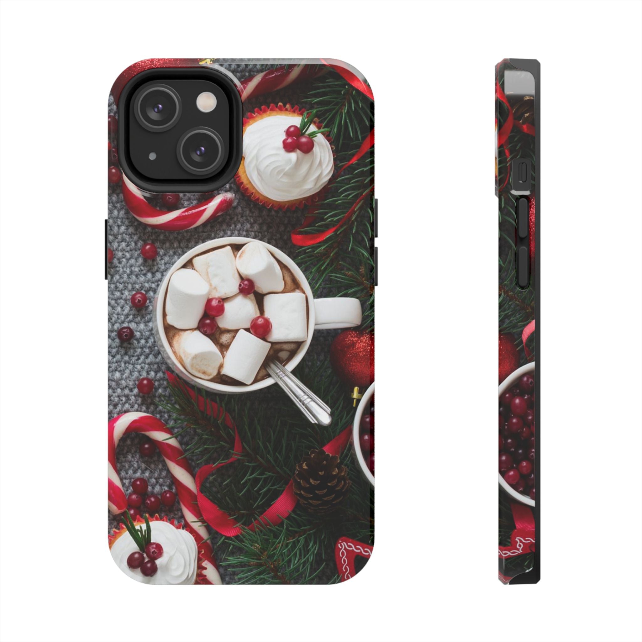 Christmas Hot Cocoa Tough Phone Case — Festive Holiday Drink Design