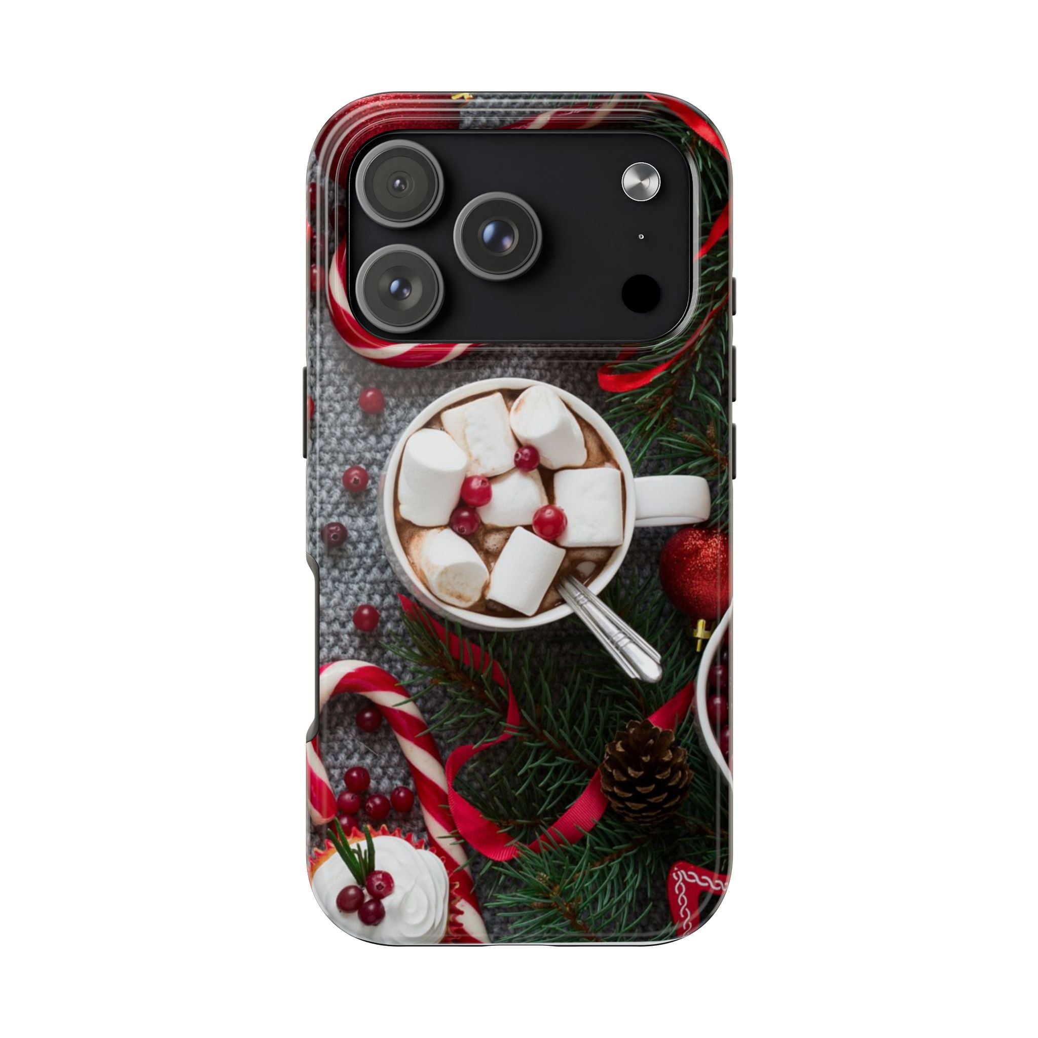 Christmas Hot Cocoa Tough Phone Case — Festive Holiday Drink Design