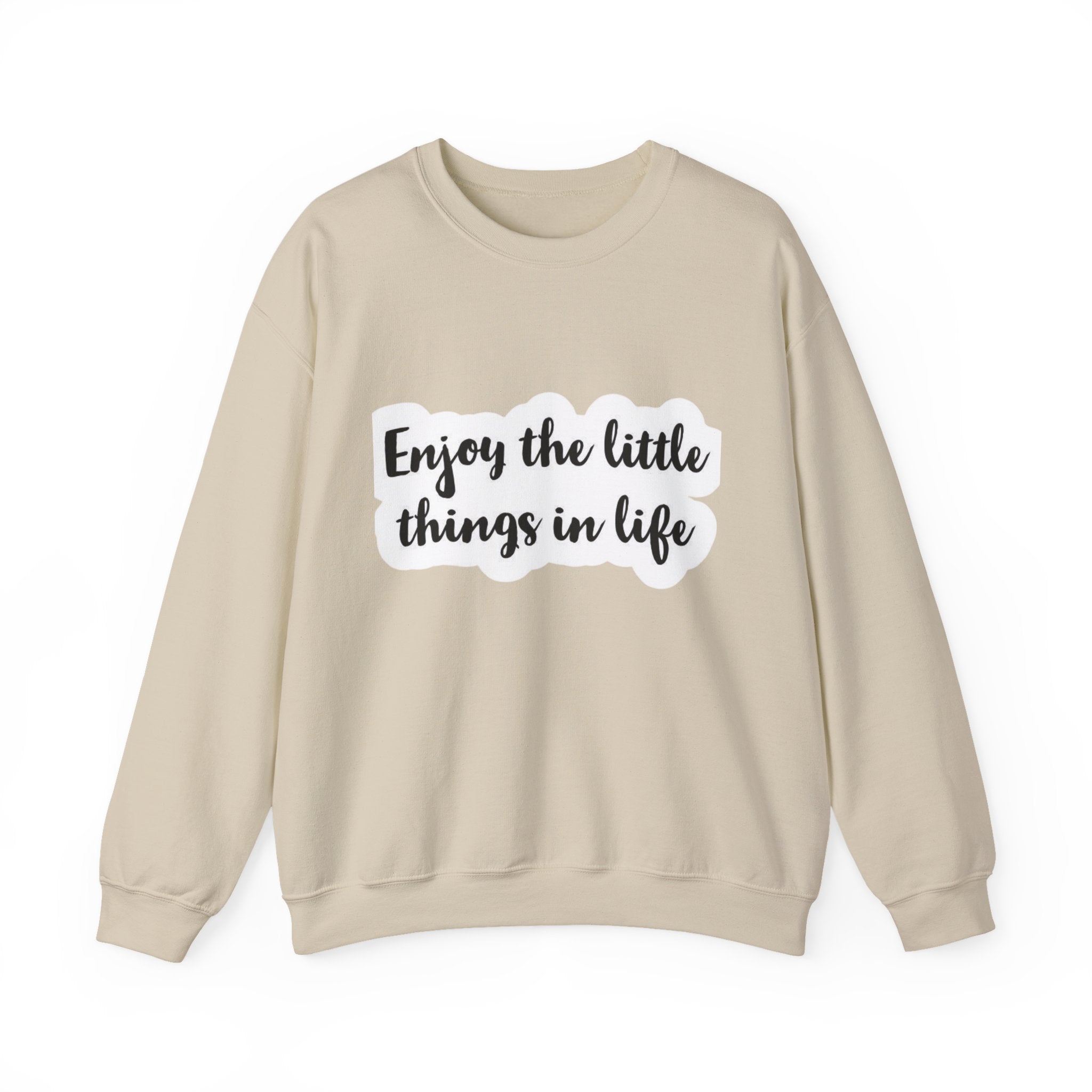 Enjoy the Little Things Crewneck Sweatshirt — Cozy Inspirational Pullover