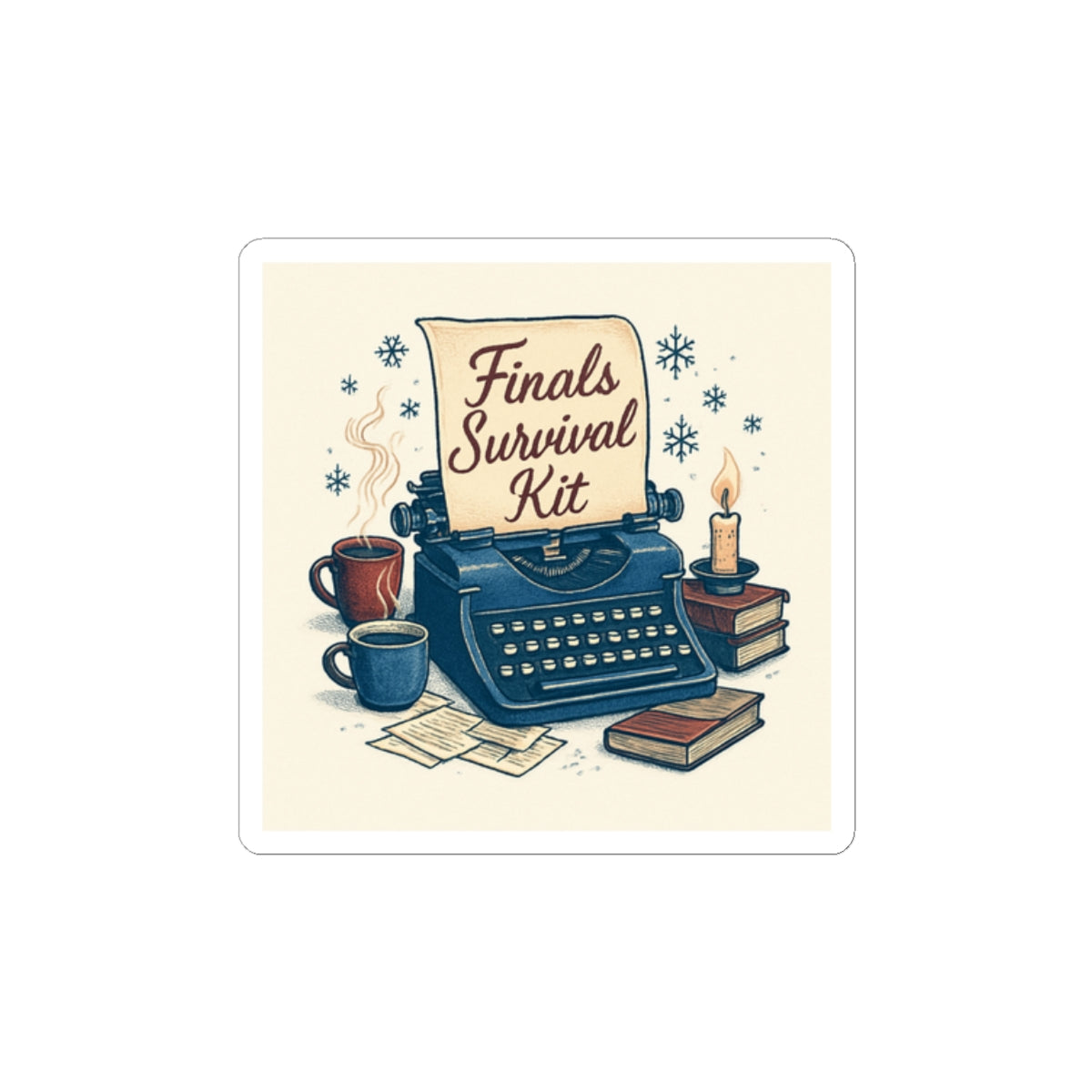 Finals Survival Kit Sticker — Study Laptop Planner Sticker
