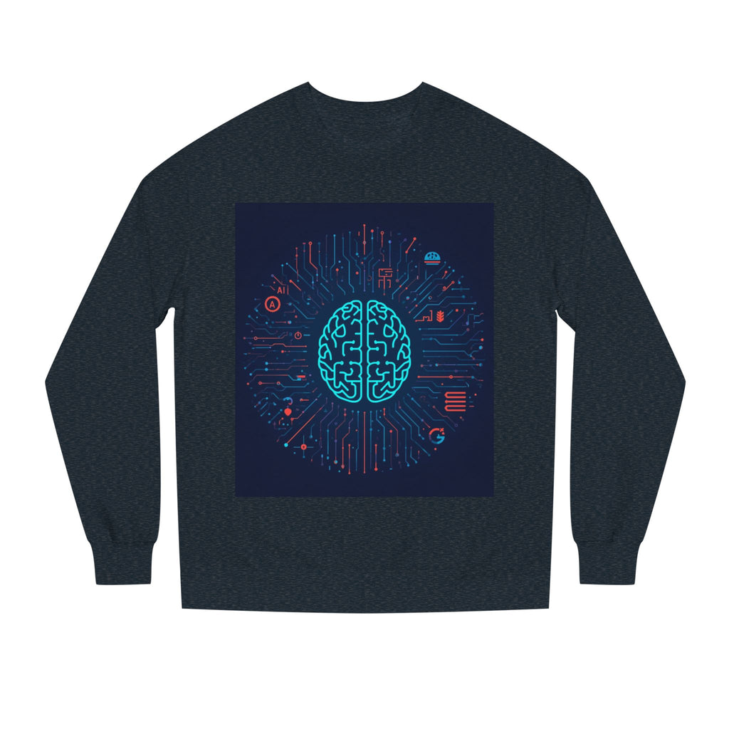 AI Brain Circuit Crewneck Sweatshirt