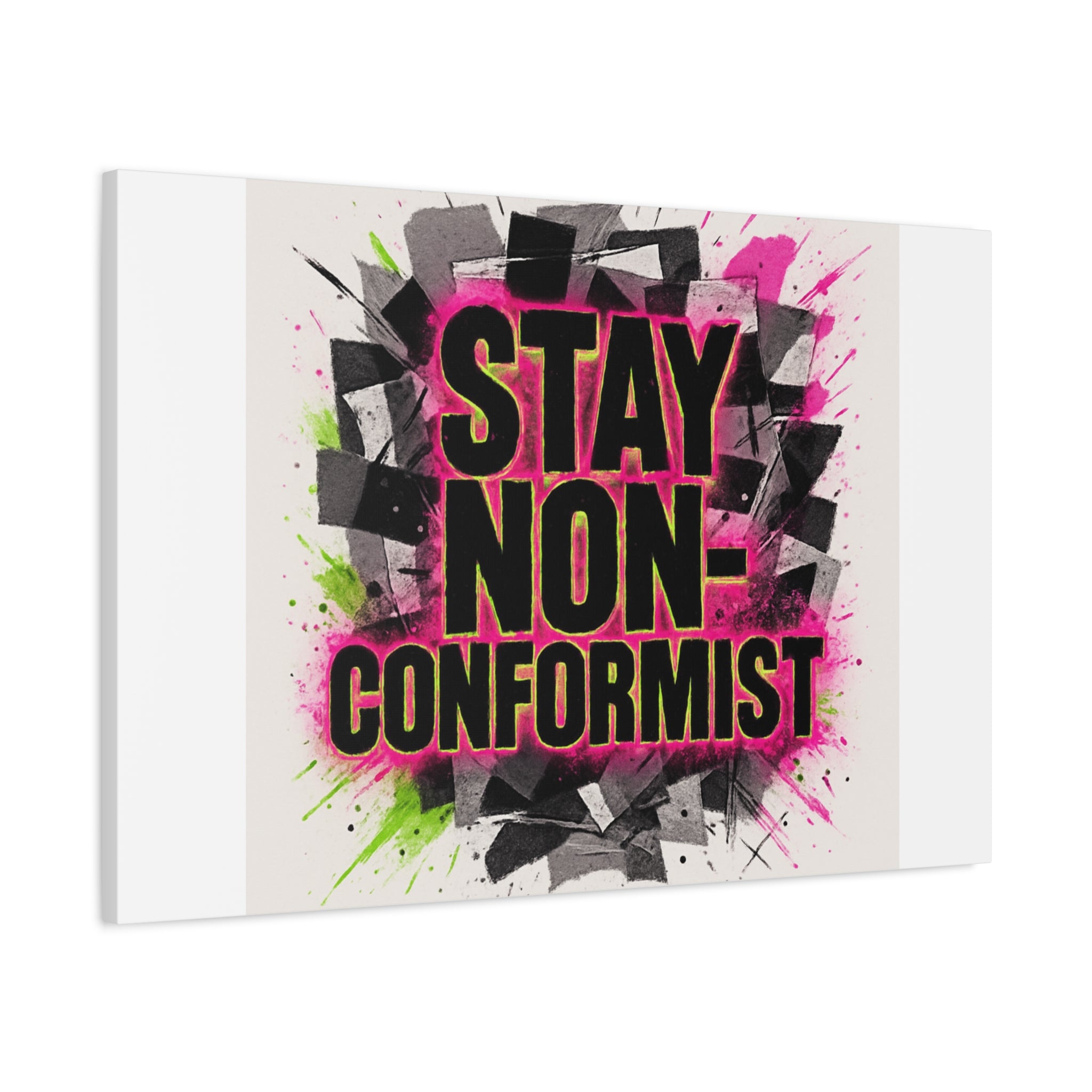 Canvas Wall Art — “Stay Non-Conformist” Street Art Print
